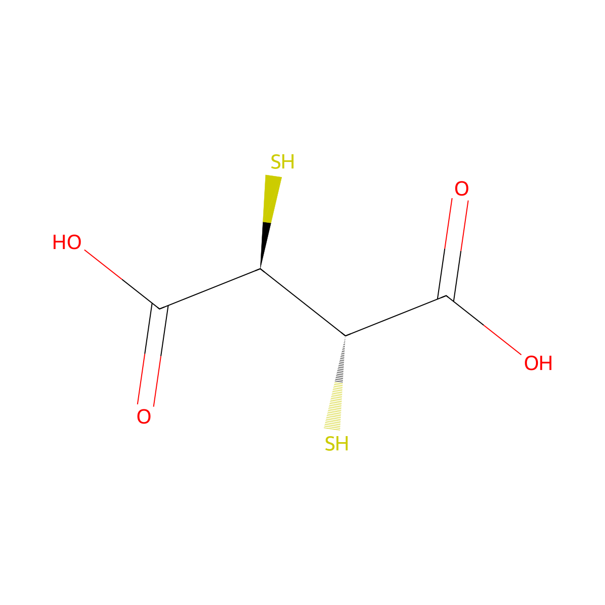 Succimer molecular structure, CAS 304-55-2