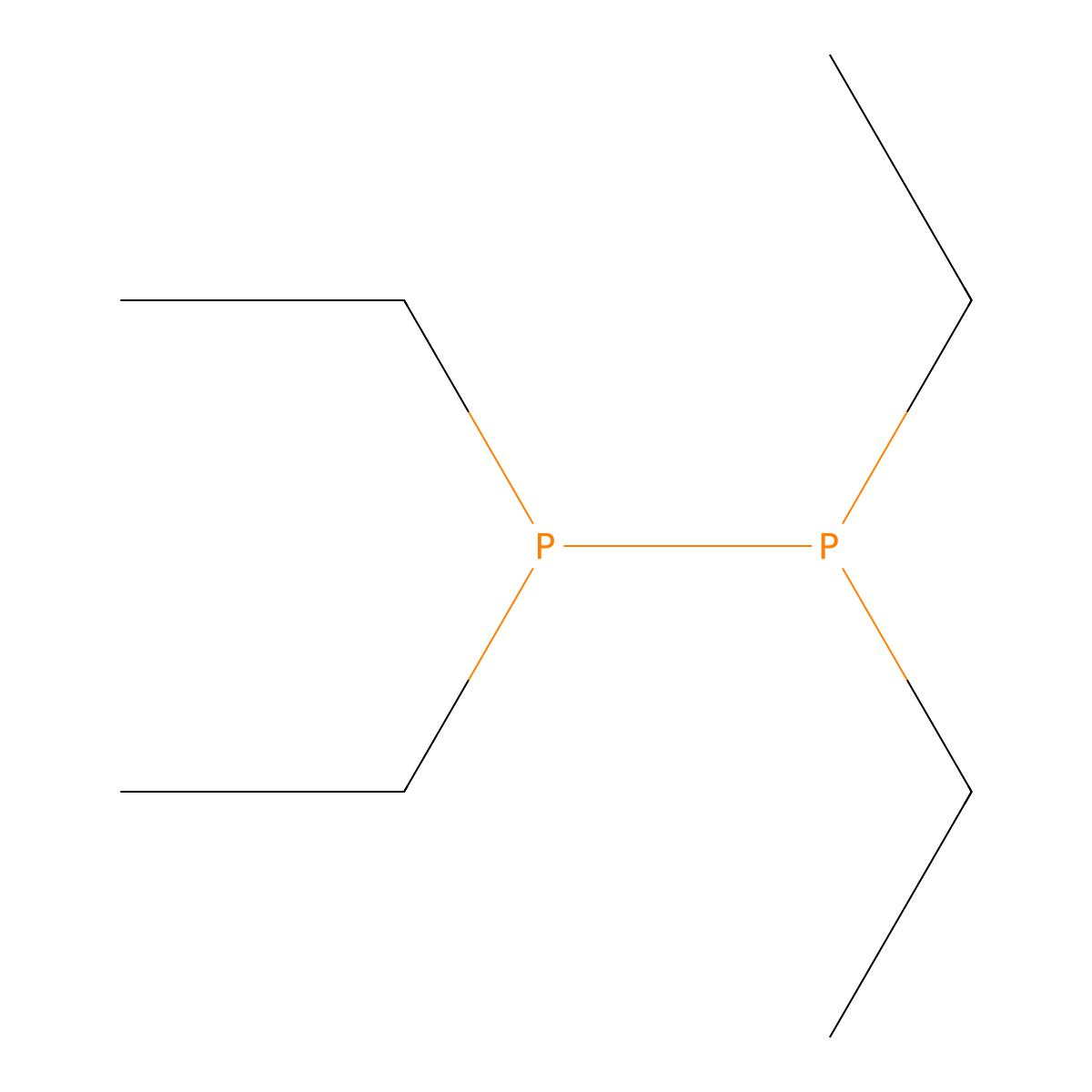 Tetraethyldiphosphane molecular structure, CAS 3040-63-9