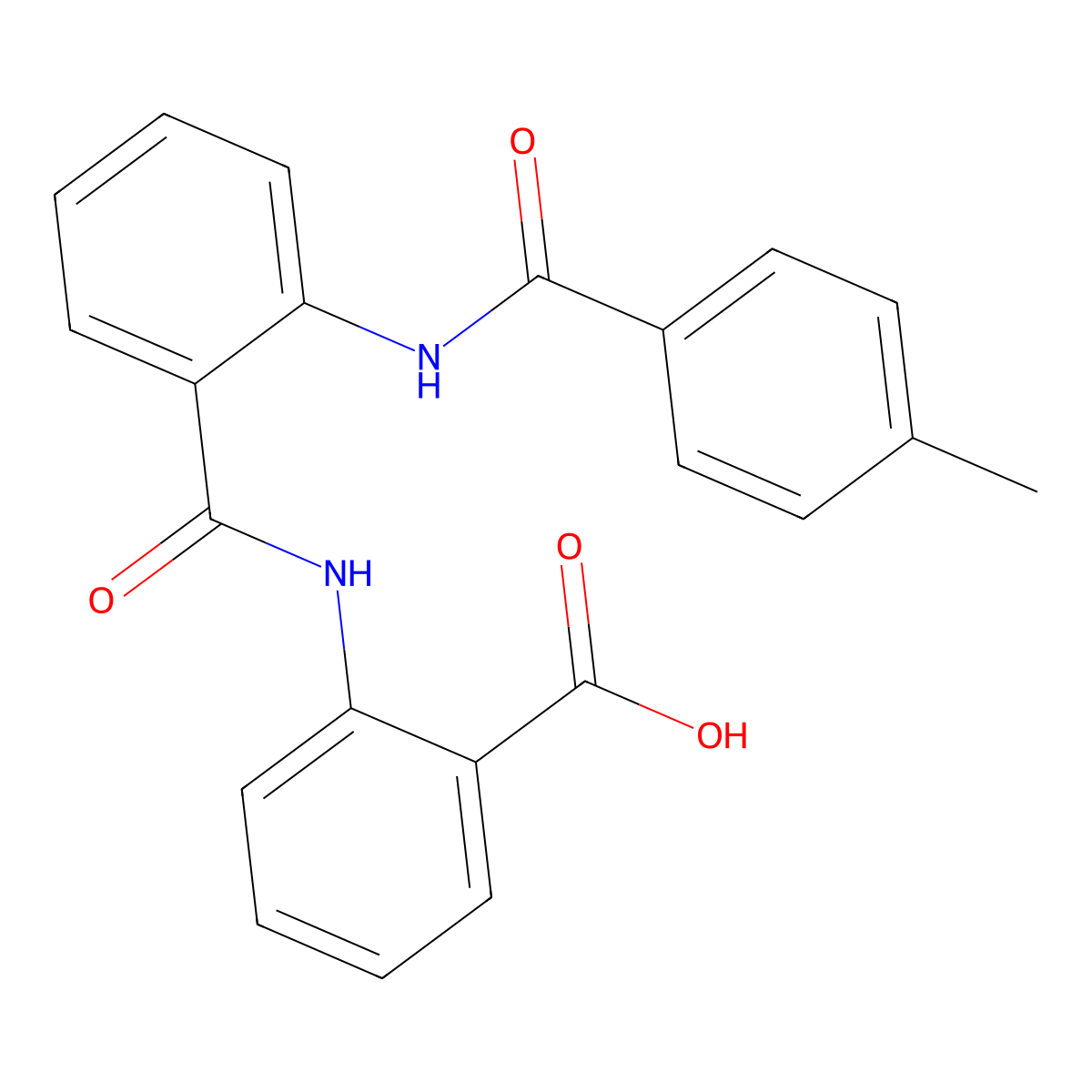 2-[2-(4-Methylbenzamido)benzamido]benzoic acid molecular structure, CAS 304001-89-6
