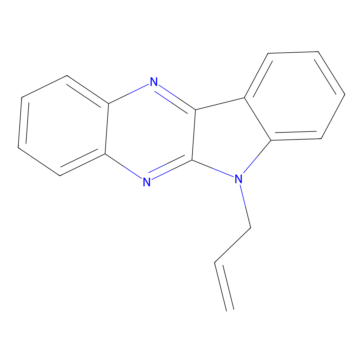 6-Allyl-6H-indolo[2,3-b]quinoxaline molecular structure, CAS 304003-29-0