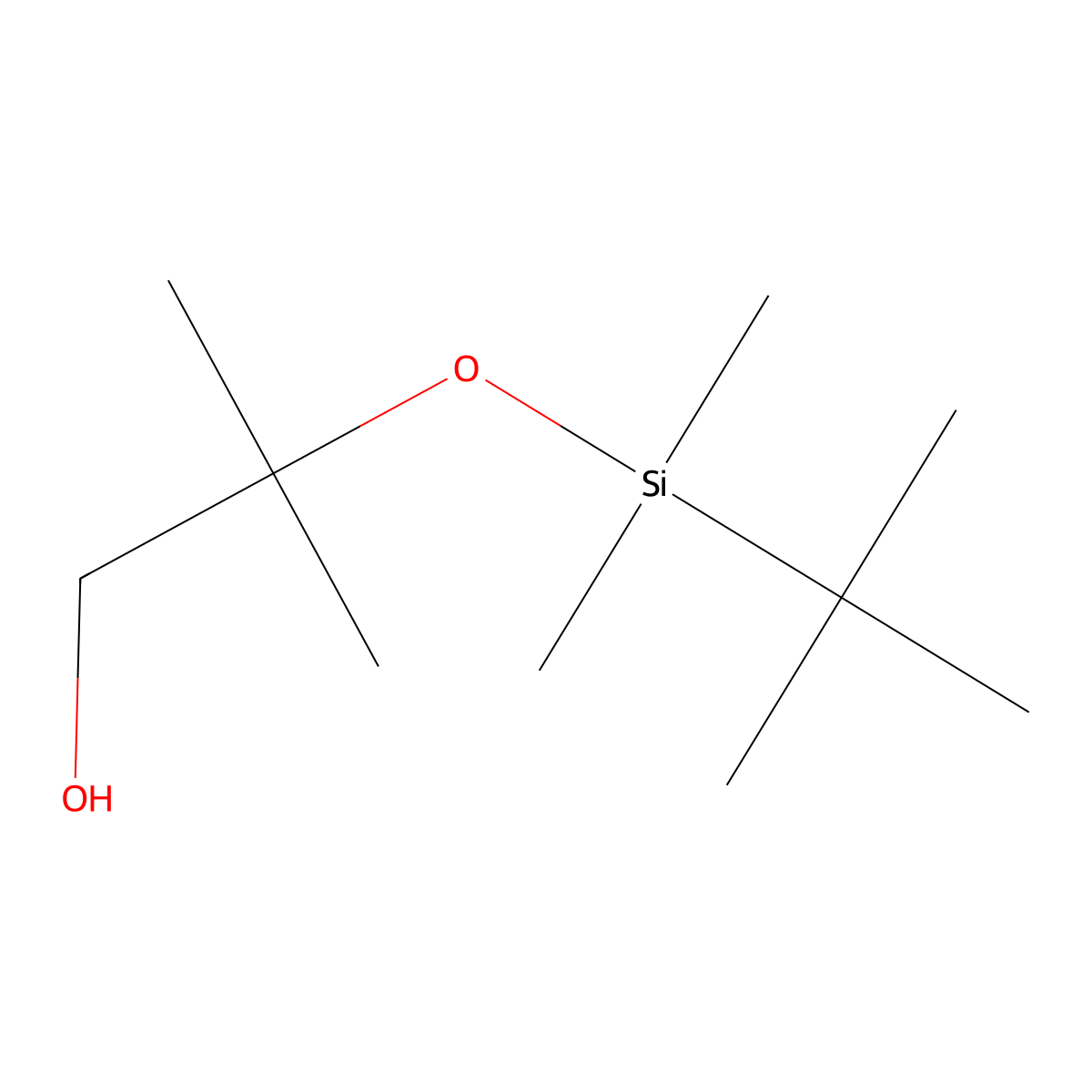 2-((Tert-butyldimethylsilyl)oxy)-2-methylpropan-1-ol molecular structure, CAS 304004-77-1