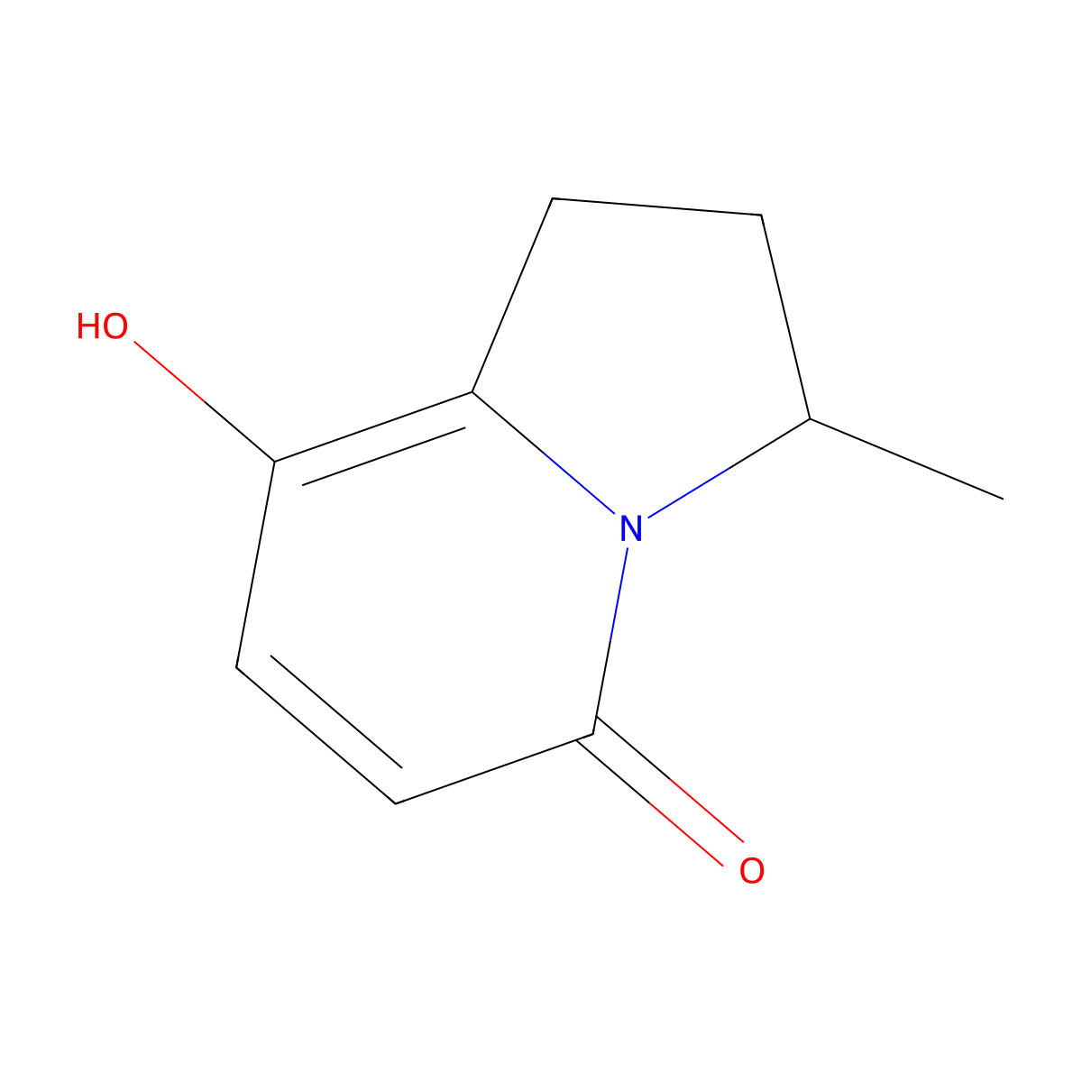 (3R)-8-hydroxy-3-methyl-2,3-dihydro-1H-indolizin-5-one molecular structure, CAS 3040093-08-8