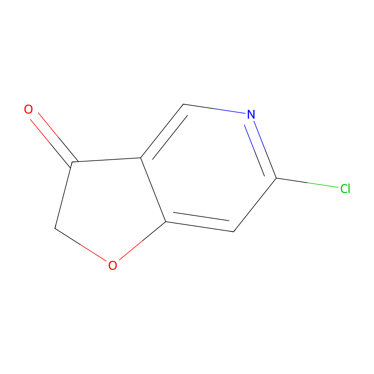 6-chloro-2H,3H-furo[3,2-c]pyridin-3-one molecular structure, CAS 3040305-06-1