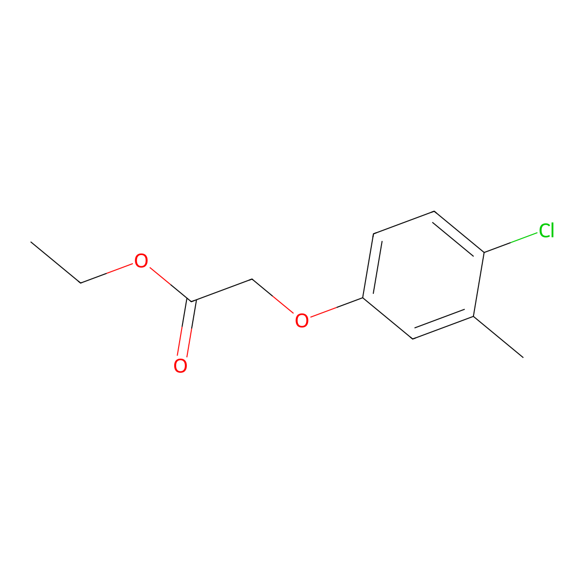 Ethyl 2-(4-chloro-3-methylphenoxy)acetate molecular structure, CAS 30406-61-2