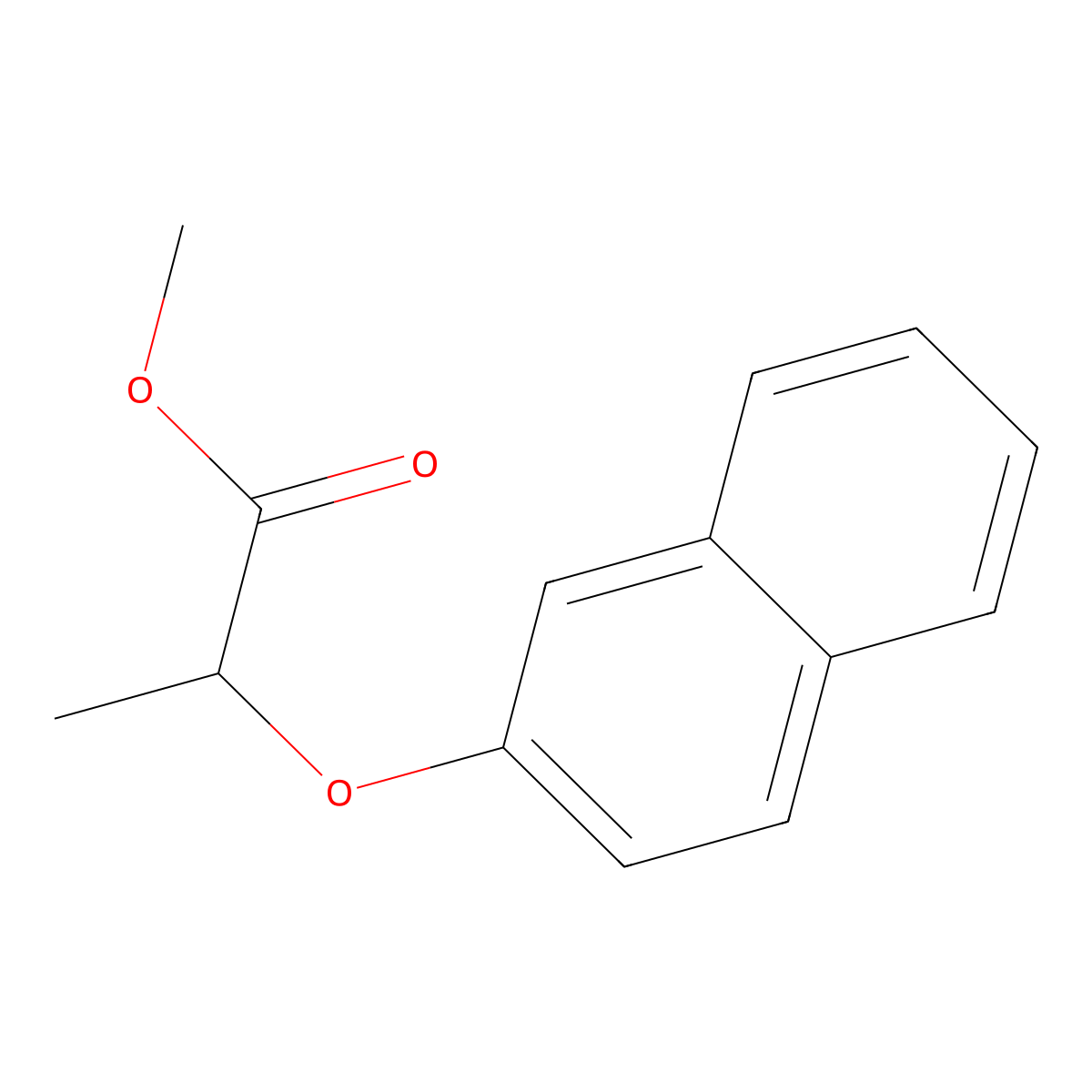 2-(2-Naphthoxy)propionic acid methyl ester molecular structure, CAS 30406-75-8