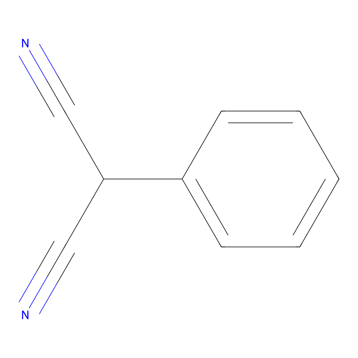 2-Phenylpropanedinitrile molecular structure, CAS 3041-40-5