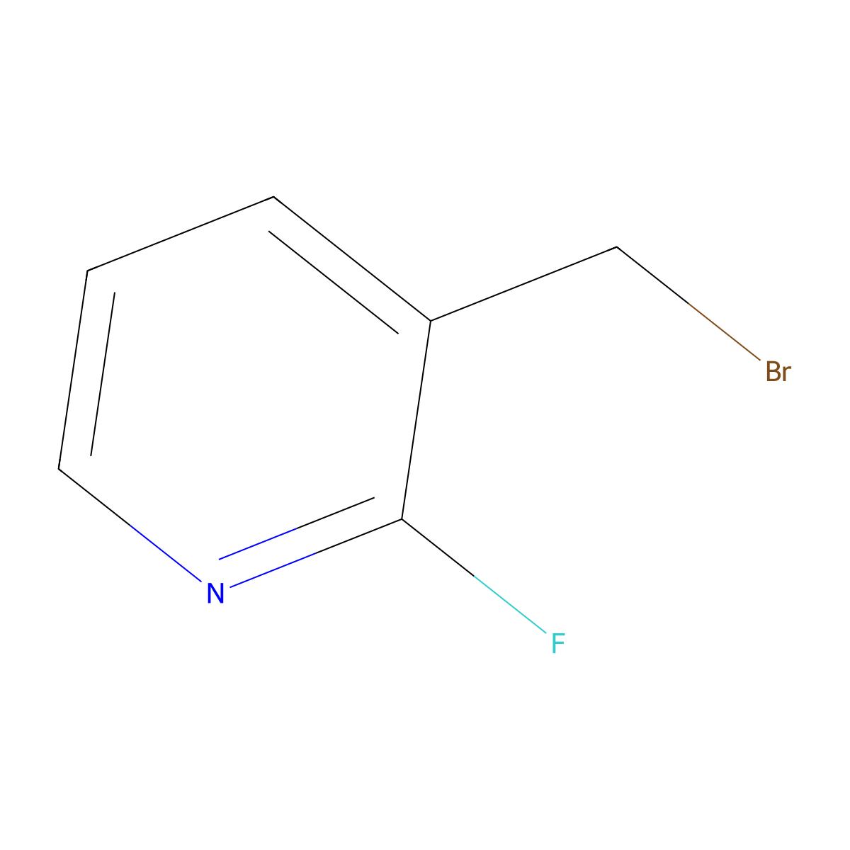 3-(Bromomethyl)-2-fluoropyridine molecular structure, CAS 30412-42-1