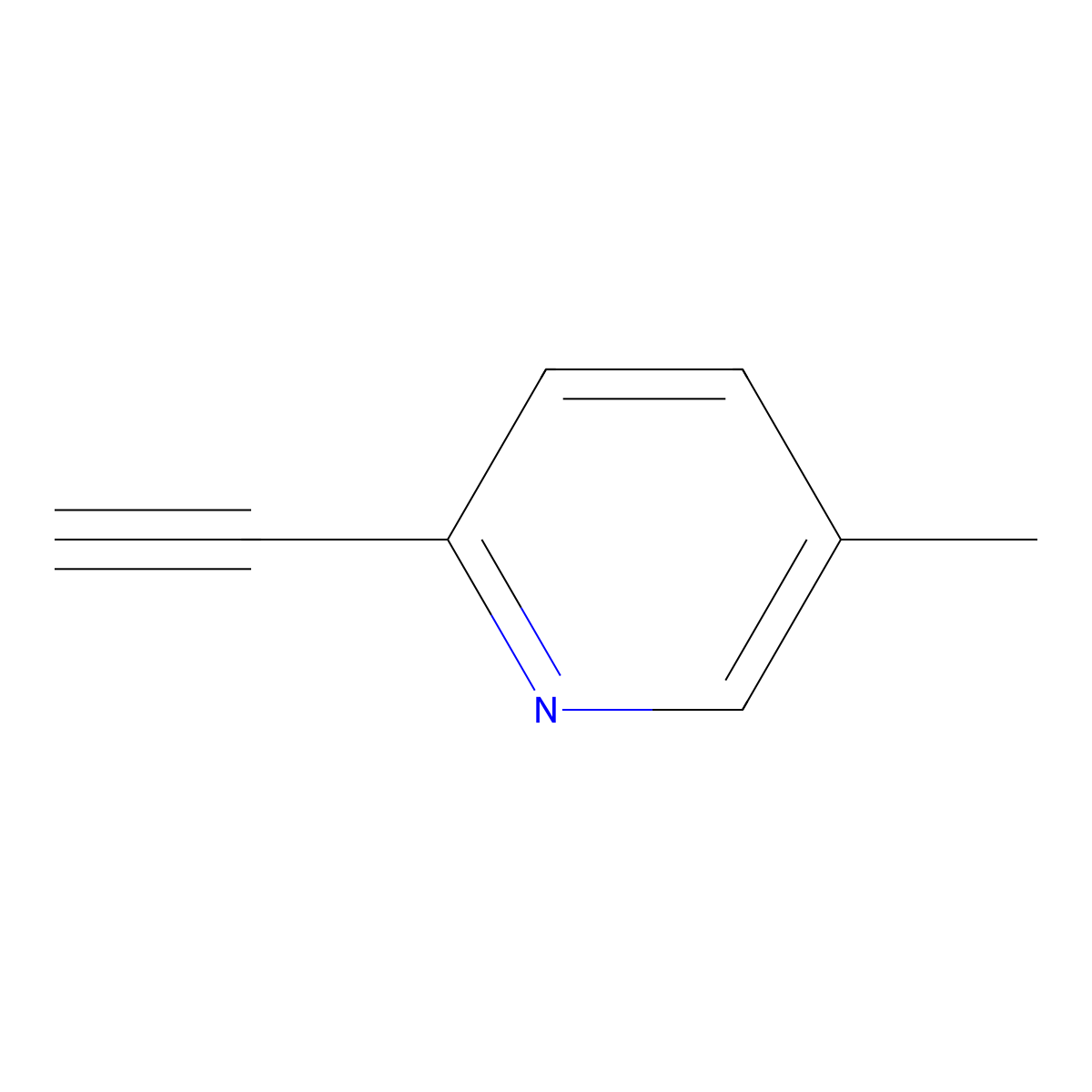 2-Ethynyl-5-methylpyridine molecular structure, CAS 30413-61-7