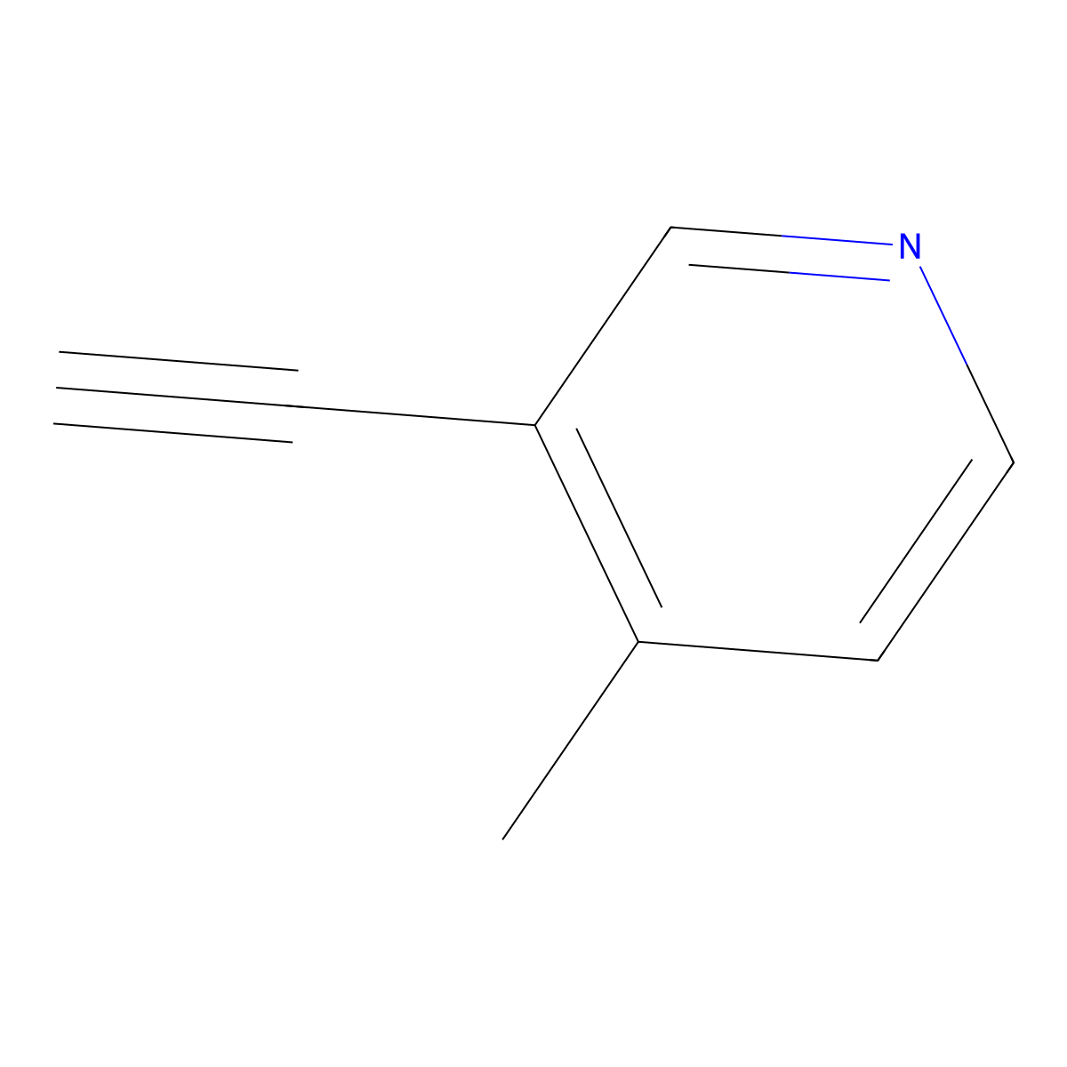 3-Ethynyl-4-methylpyridine molecular structure, CAS 30413-62-8