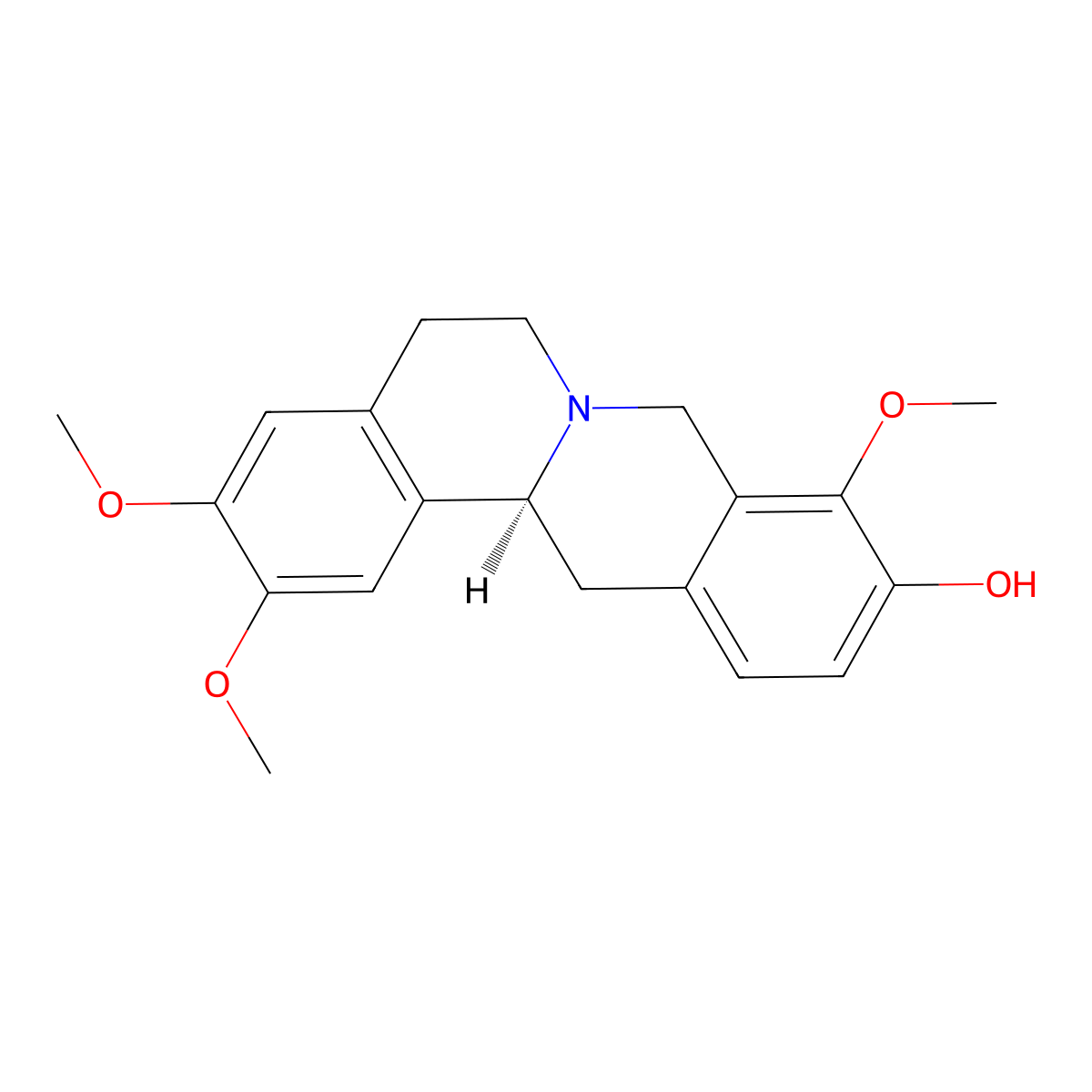 (-)-Corydalmine molecular structure, CAS 30413-84-4