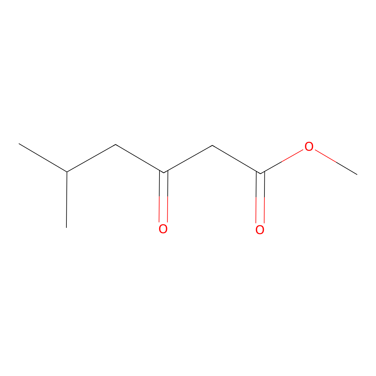 Methyl 5-methyl-3-oxohexanoate molecular structure, CAS 30414-55-2