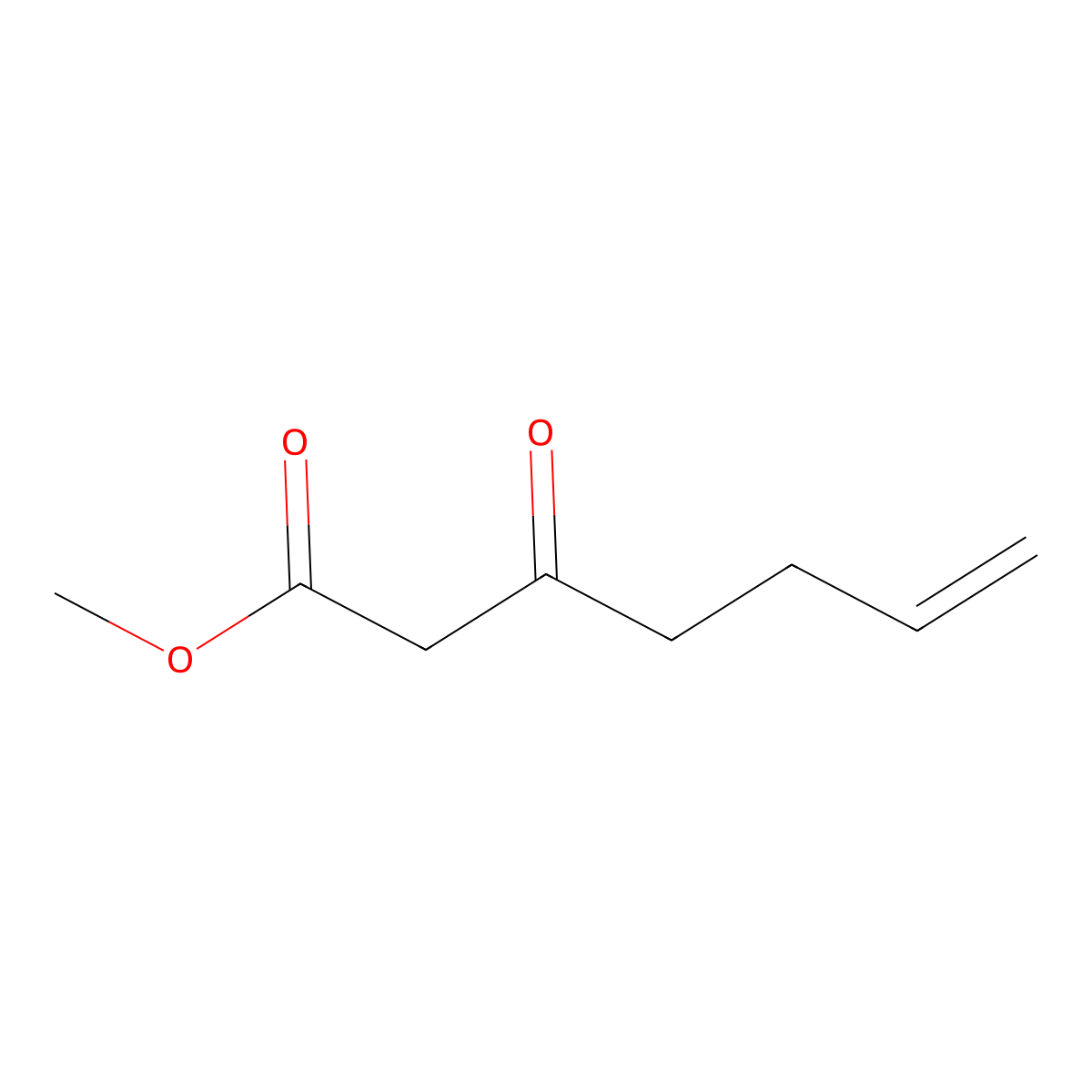 Methyl 3-oxo-6-heptenoate molecular structure, CAS 30414-57-4