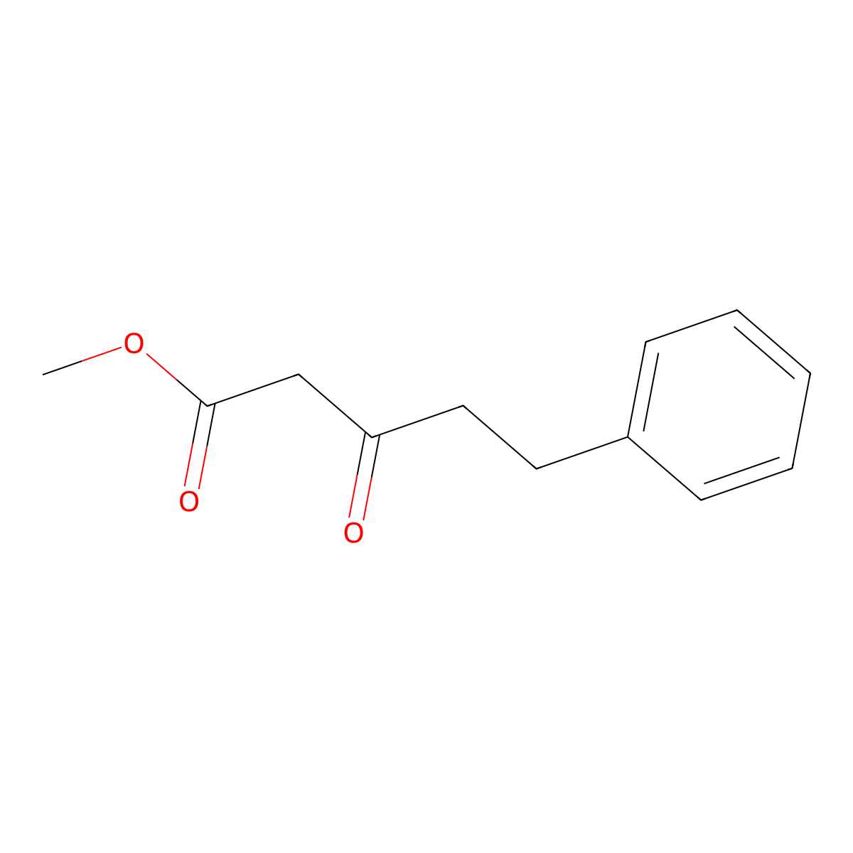 Methyl 3-oxo-5-phenylpentanoate molecular structure, CAS 30414-58-5