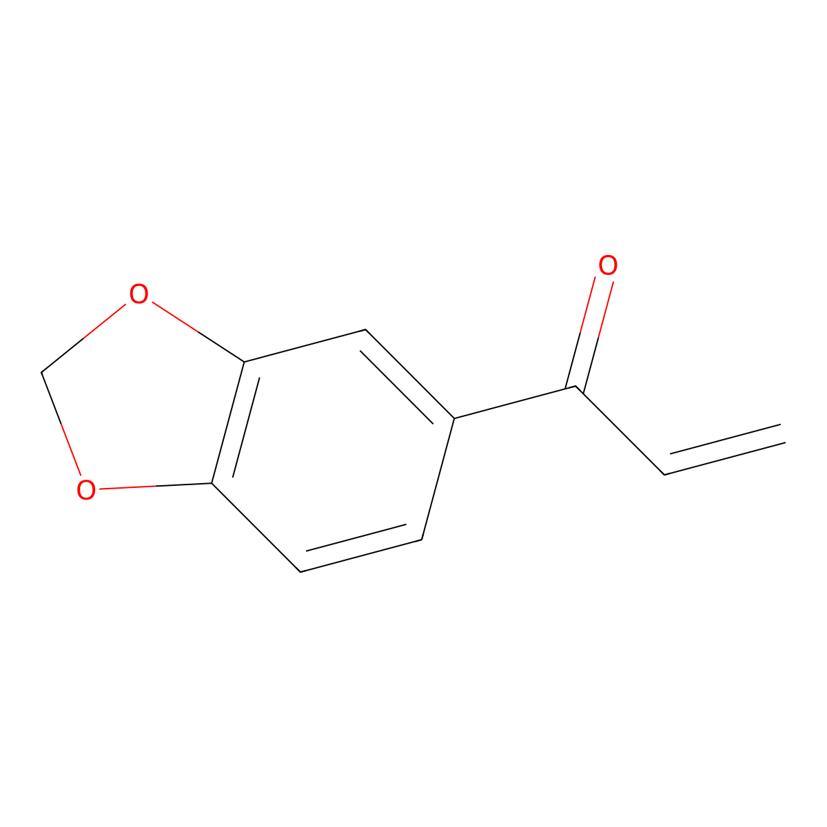 1-(1,3-Benzodioxol-5-yl)-2-propen-1-one molecular structure, CAS 30418-53-2