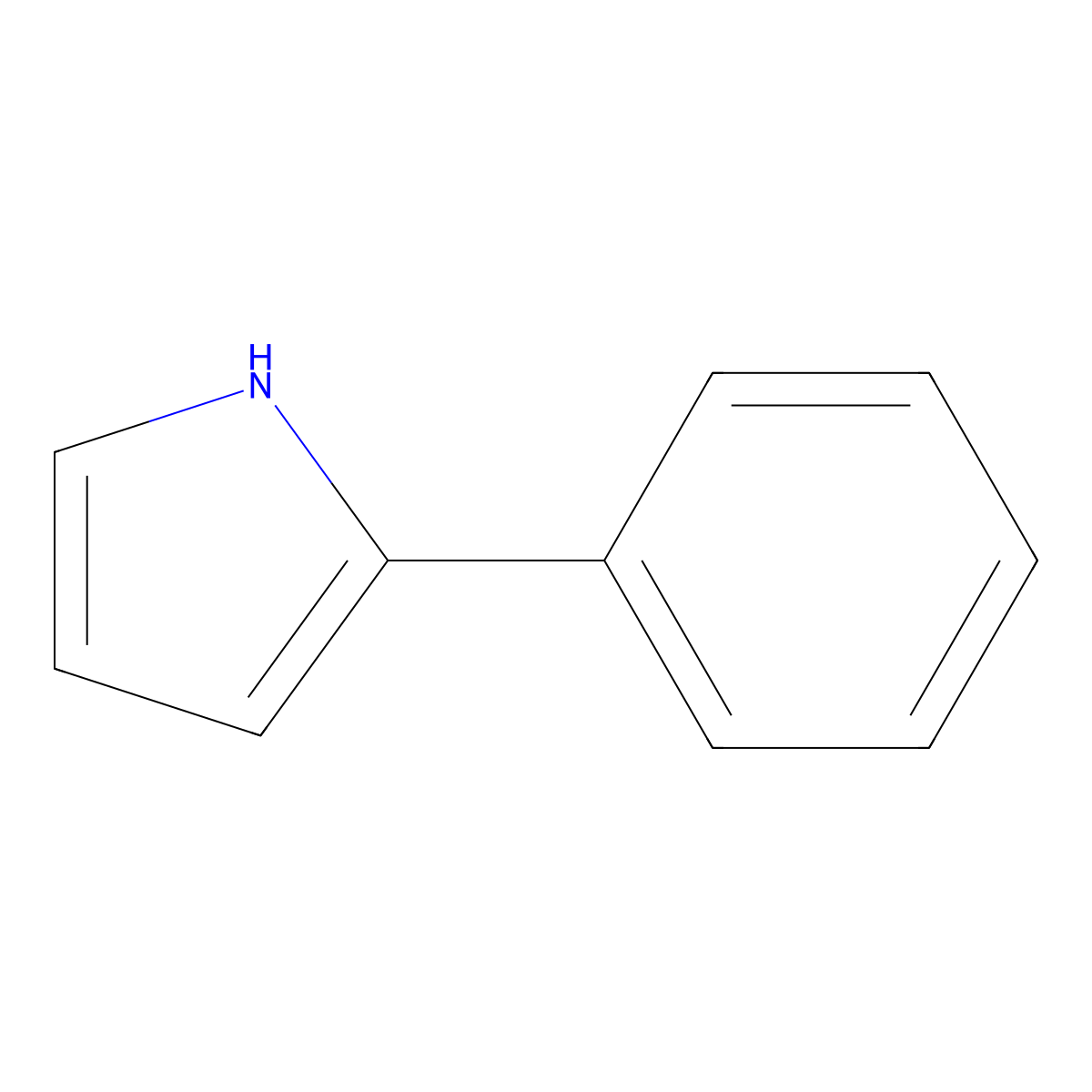 2-Phenylpyrrole molecular structure, CAS 3042-22-6