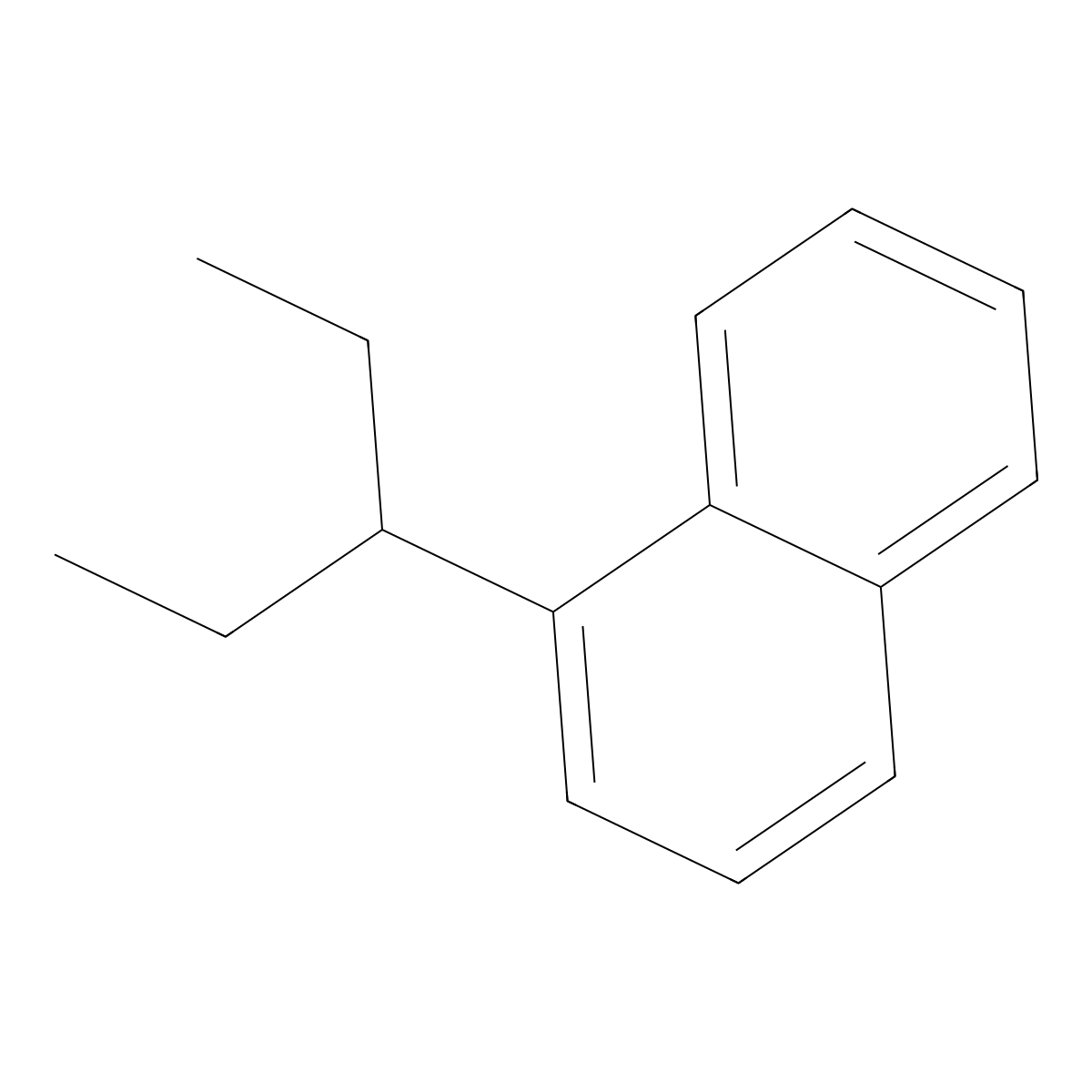 Naphthalene, 1-(1-ethylpropyl)- molecular structure, CAS 3042-56-6