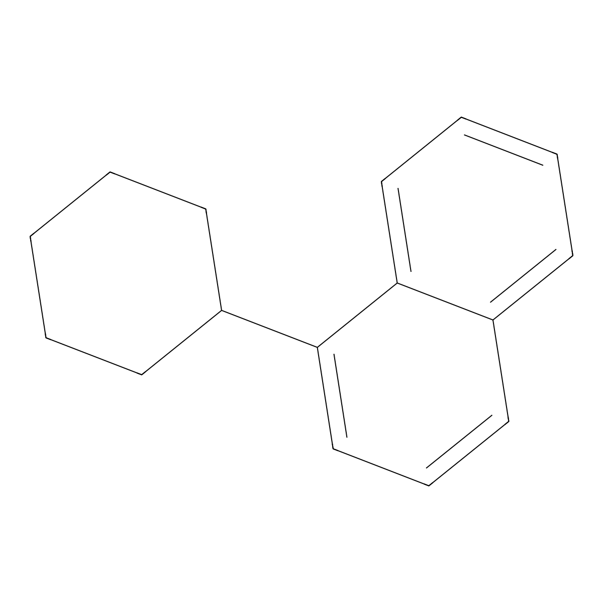 1-Cyclohexylnaphthalene molecular structure, CAS 3042-69-1