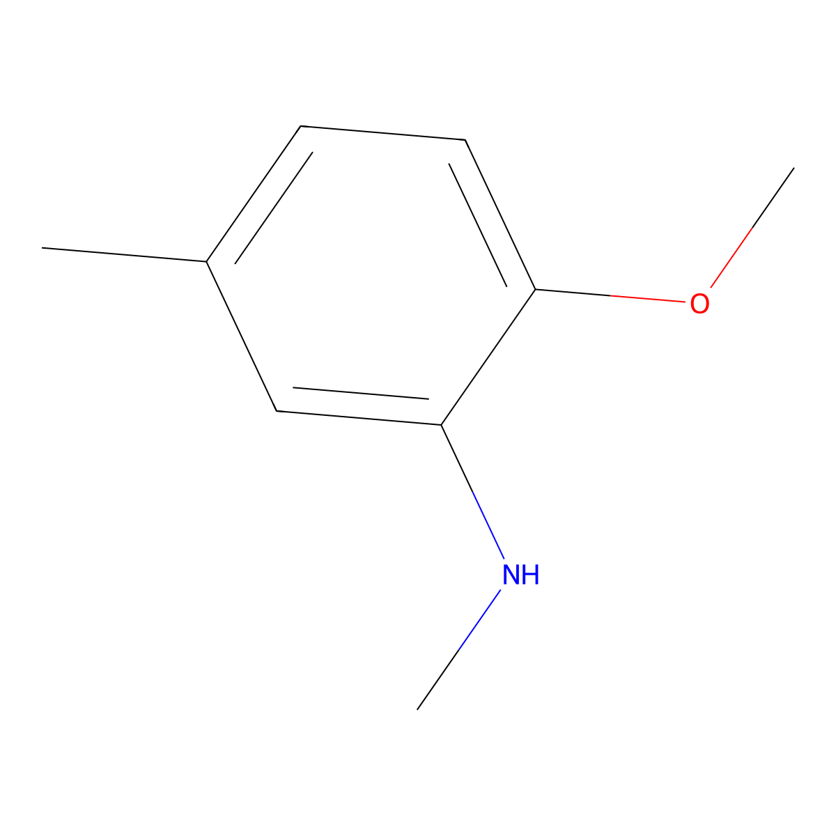 2-Methoxy-N,5-dimethylaniline molecular structure, CAS 30427-10-2