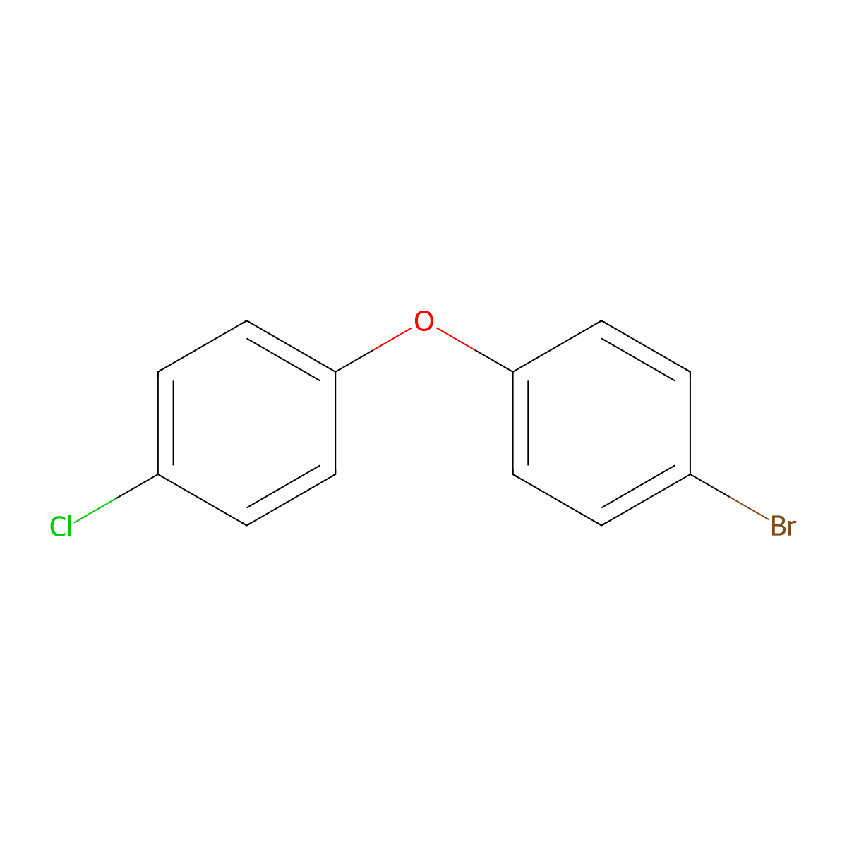 1-Bromo-4-(4-chlorophenoxy)benzene molecular structure, CAS 30427-95-3