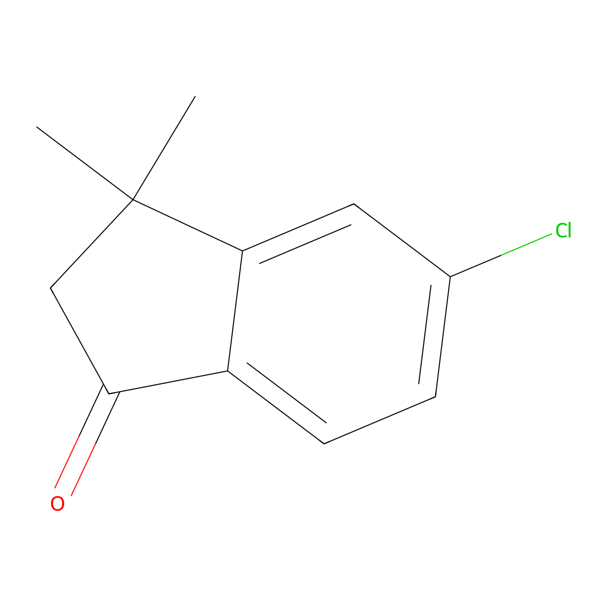 5-Chloro-3,3-dimethylindan-1-one molecular structure, CAS 30428-23-0