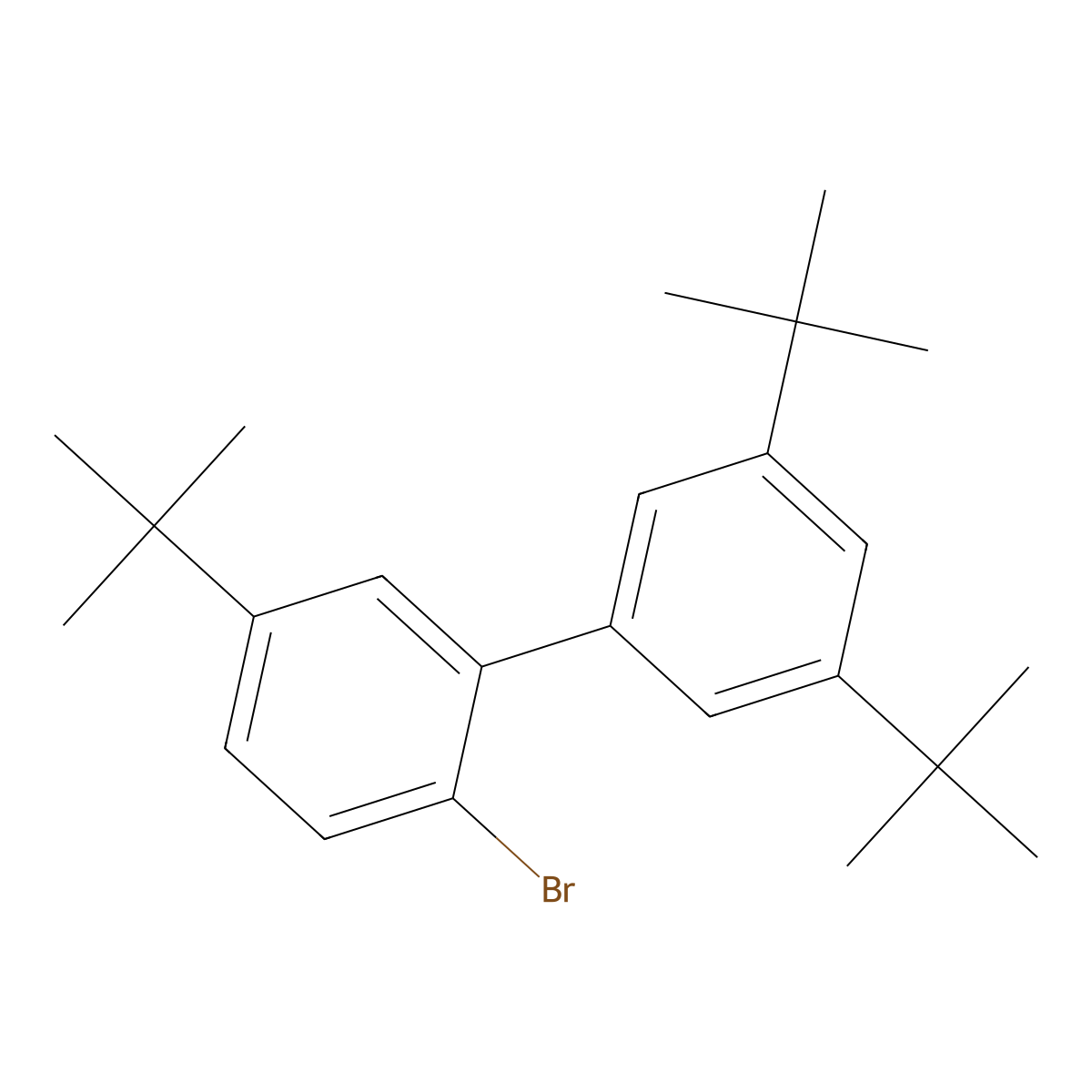 2-Bromo-3',5,5'-tri-tert-butyl-1,1'-biphenyl molecular structure, CAS 3042934-03-9