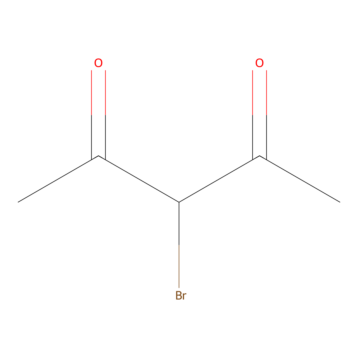 3-Bromopentane-2,4-dione molecular structure, CAS 3043-28-5
