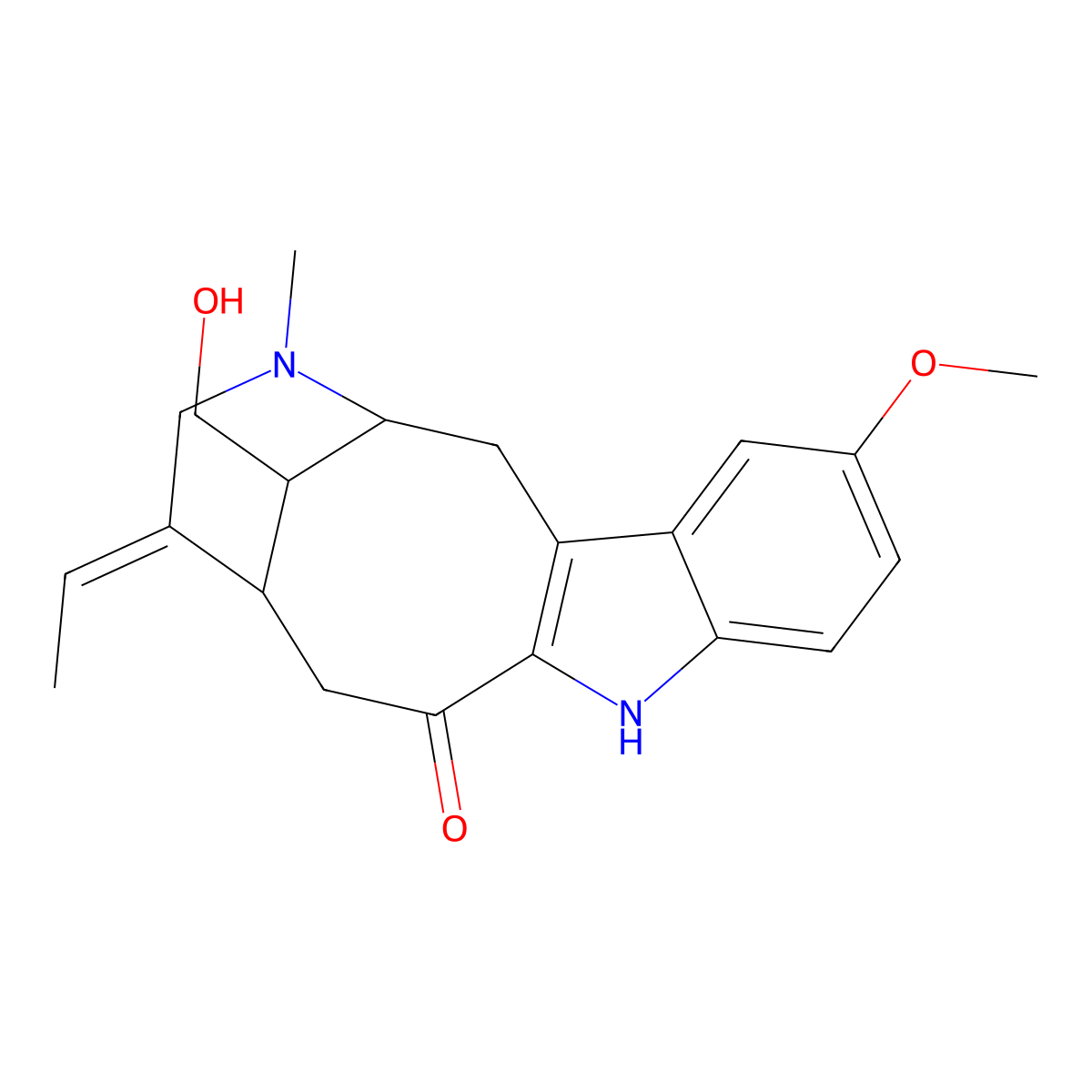Pelirine molecular structure, CAS 30435-26-8
