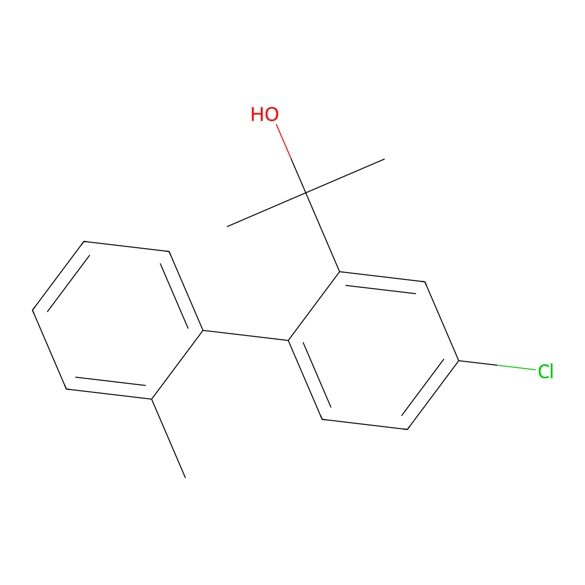 2-(4-Chloro-2'-methyl-[1,1'-biphenyl]-2-yl)propan-2-ol molecular structure, CAS 3043827-04-6