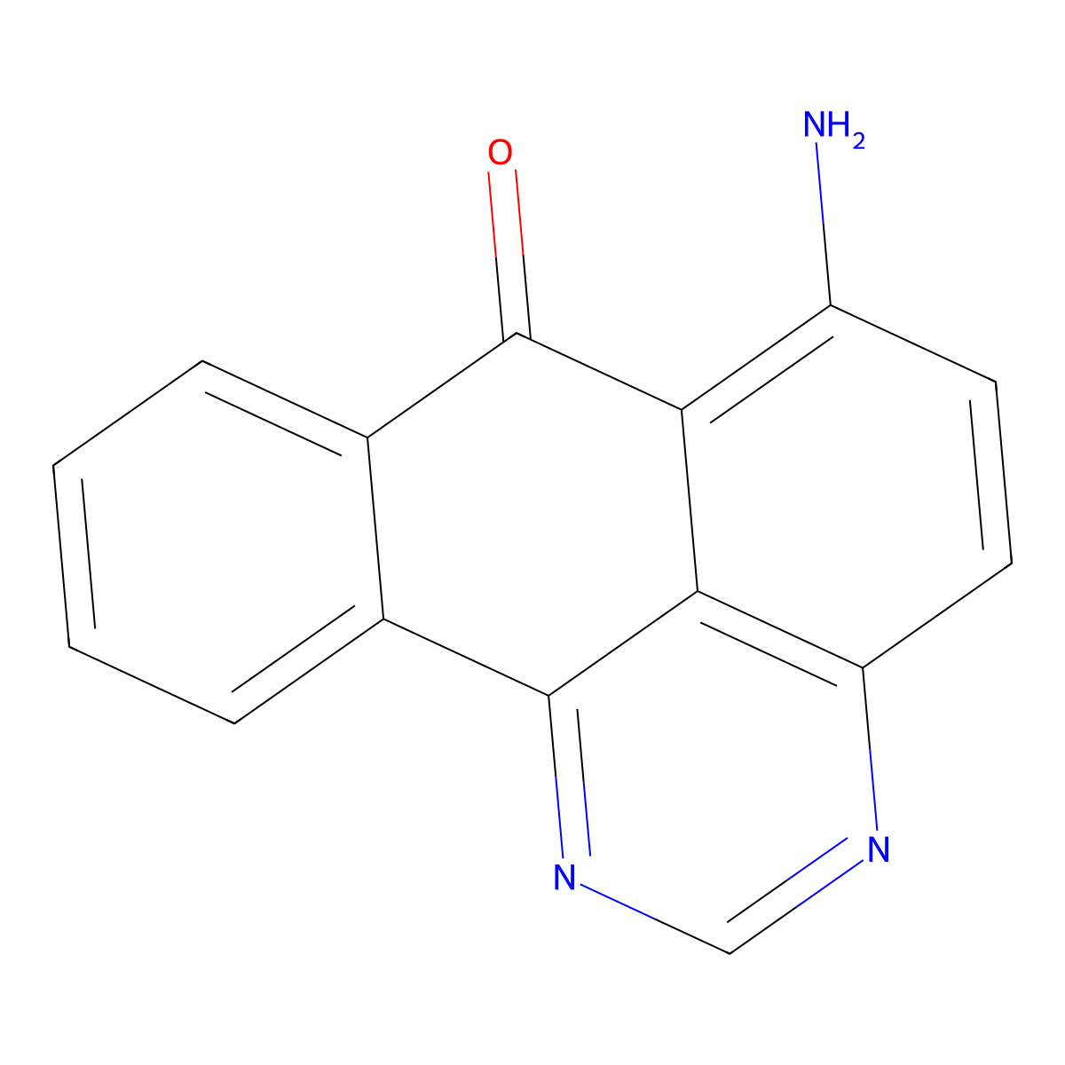 6-amino-7H-benzo[e]perimidin-7-one molecular structure, CAS 3044-04-0