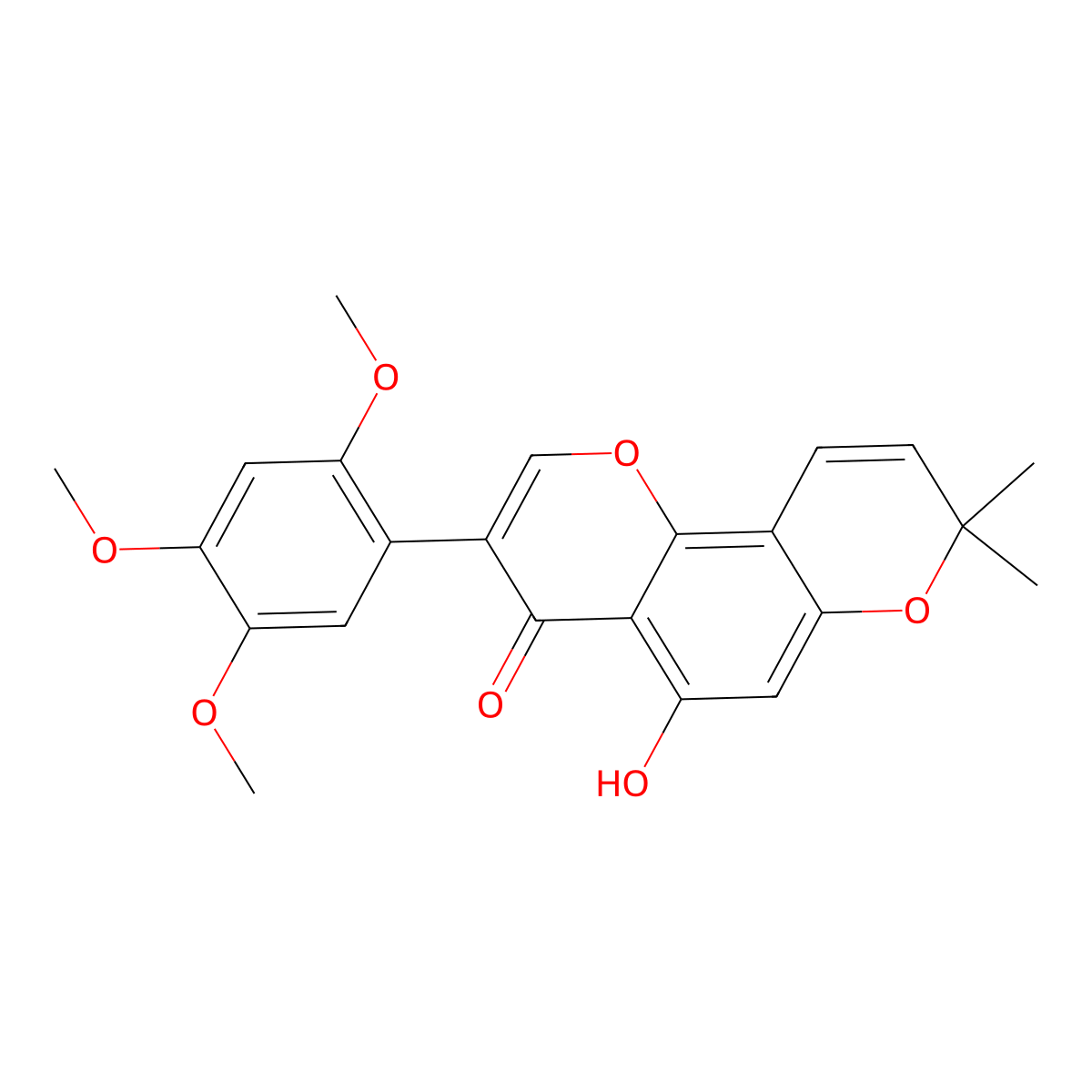 Toxicarolisoflavone molecular structure, CAS 3044-60-8