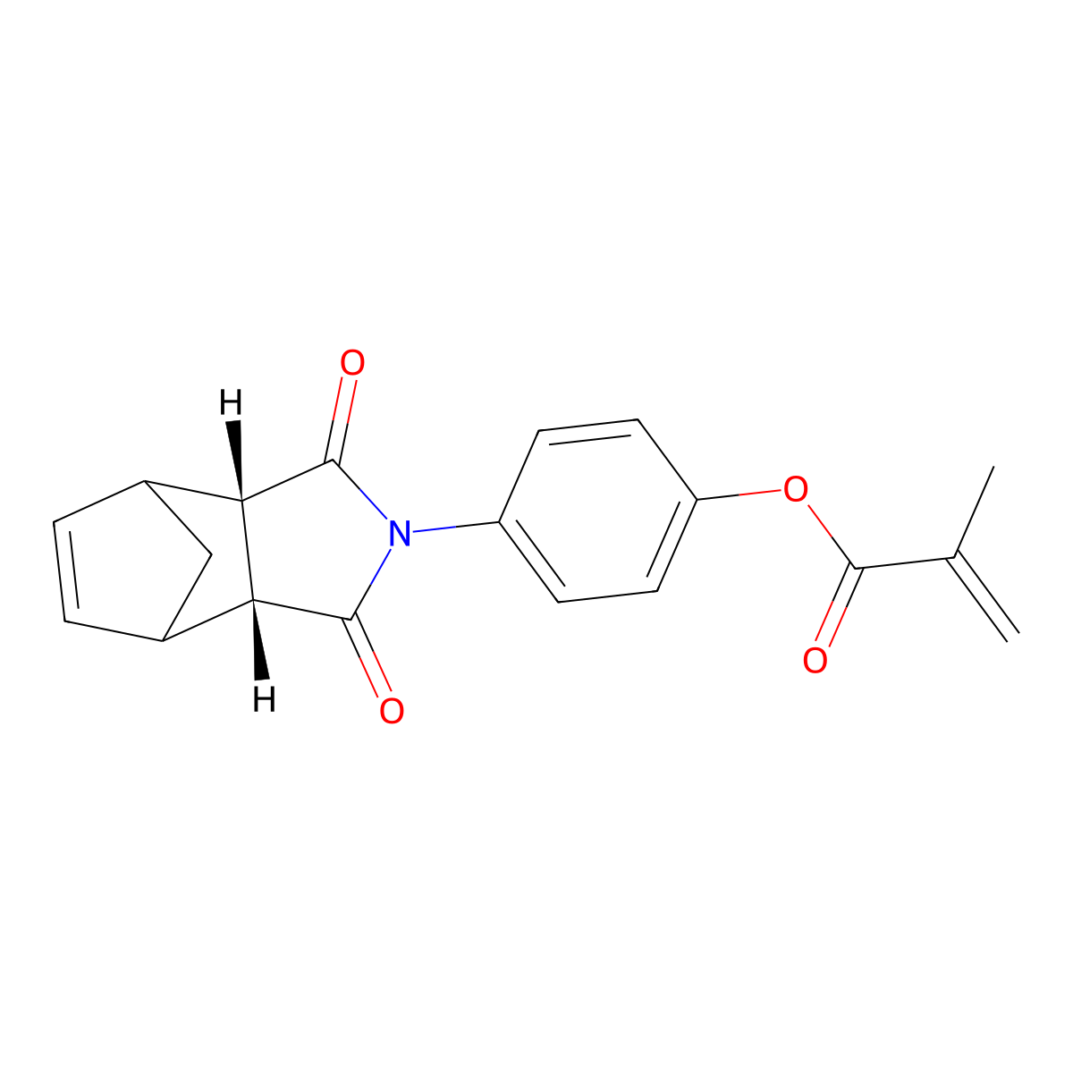 [4-[(2S,6R)-3,5-dioxo-4-azatricyclo[5.2.1.02,6]dec-8-en-4-yl]phenyl] 2-methylprop-2-enoate molecular structure, CAS 304433-09-8