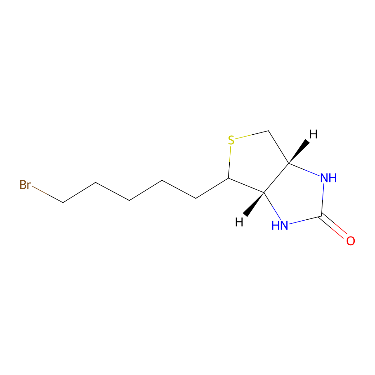 (3aS,6aR)-4-(5-Bromopentyl)tetrahydro-1H-thieno[3,4-d]imidazol-2(3H)-one molecular structure, CAS 304439-23-4