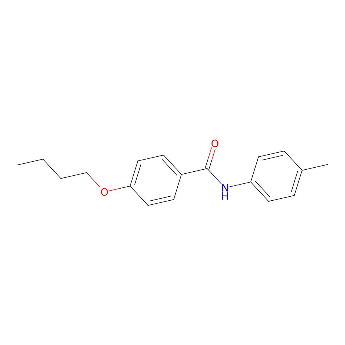 4-Butoxy-N-(4-methylphenyl)benzamide molecular structure, CAS 304445-90-7