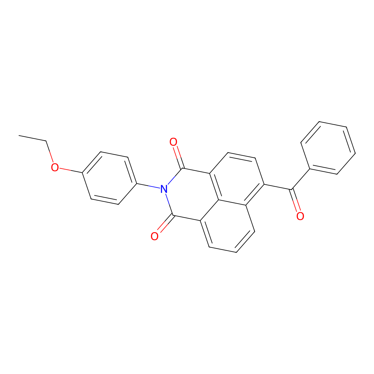 6-Benzoyl-2-(4-ethoxyphenyl)benzo[de]isoquinoline-1,3-dione molecular structure, CAS 304447-05-0