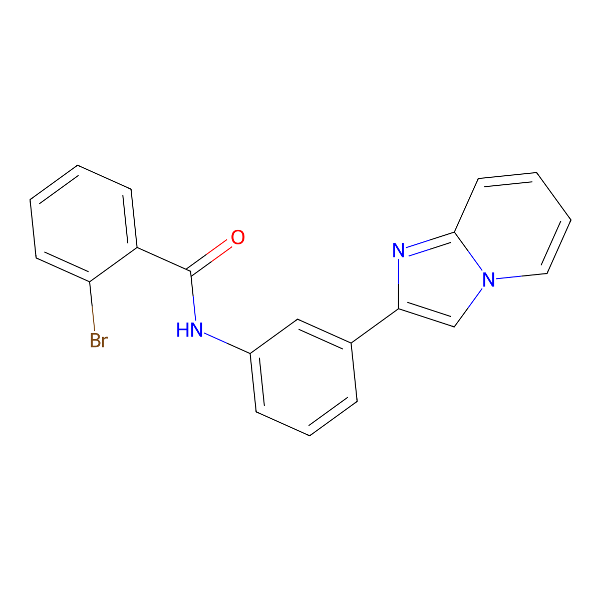 2-bromo-N-(3-imidazo[1,2-a]pyridin-2-ylphenyl)benzamide molecular structure, CAS 304450-34-8