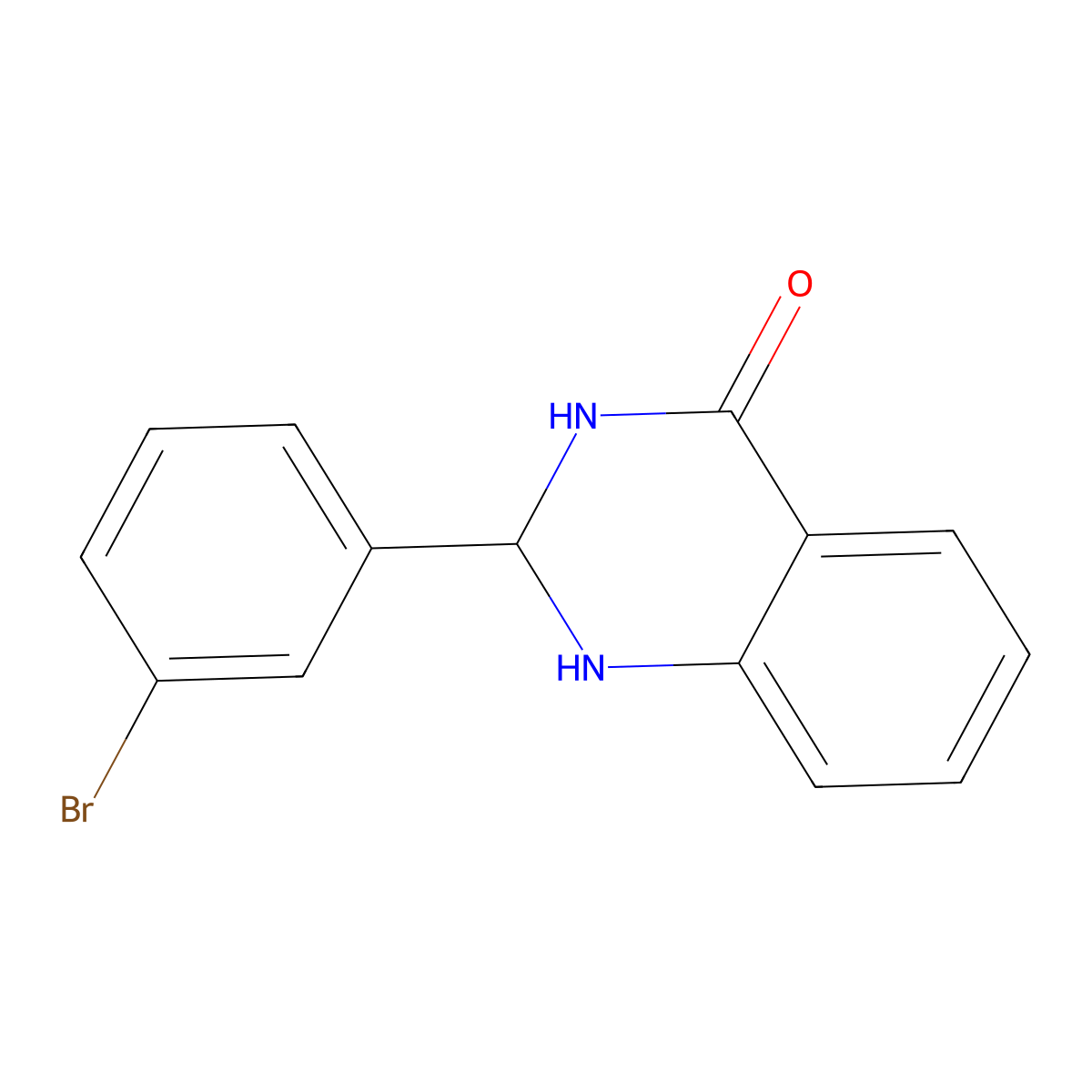 2-(3-bromophenyl)-2,3-dihydro-1H-quinazolin-4-one molecular structure, CAS 304451-29-4