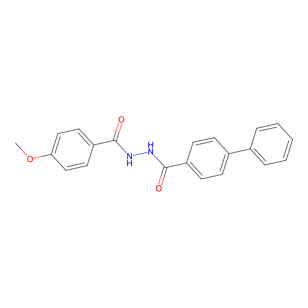 N'-(4-methoxybenzoyl)-4-phenylbenzohydrazide molecular structure, CAS 304452-56-0
