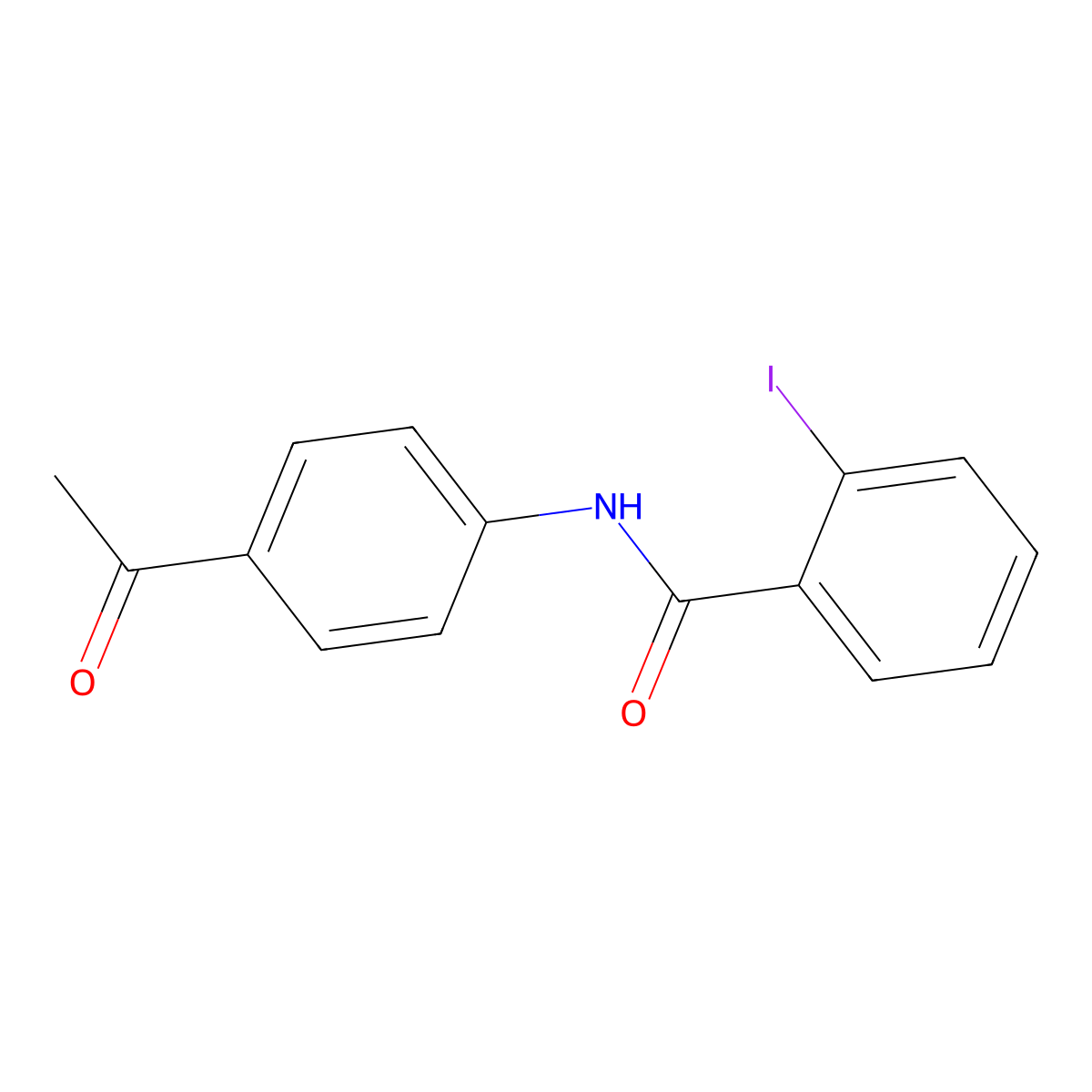 N-(4-Acetylphenyl)-2-iodobenzamide molecular structure, CAS 304452-65-1