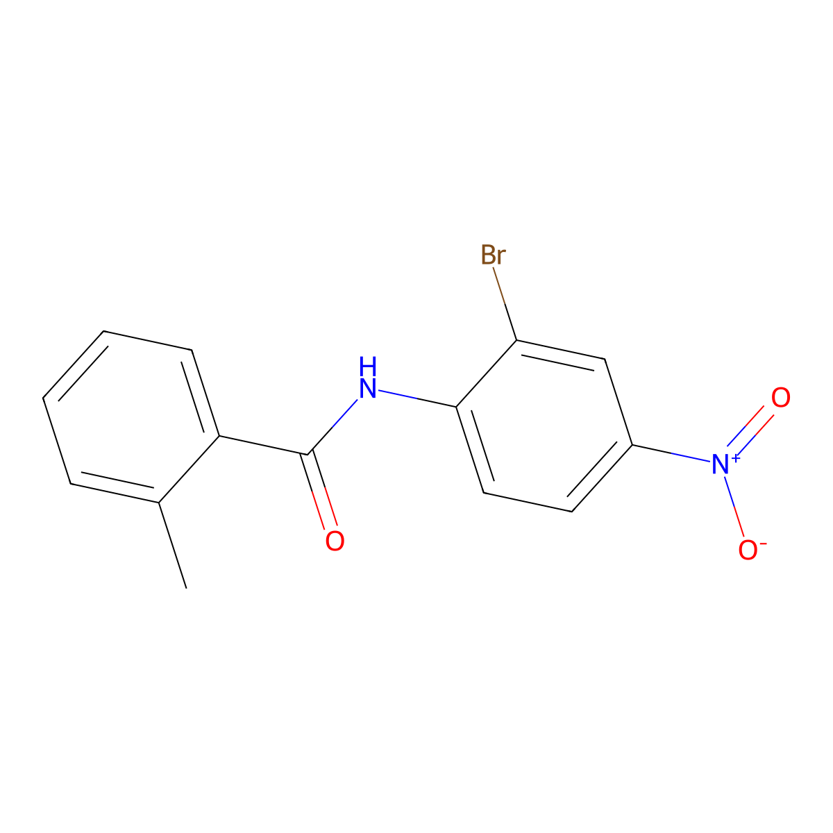 N-(2-bromo-4-nitrophenyl)-2-methylbenzamide molecular structure, CAS 304452-79-7