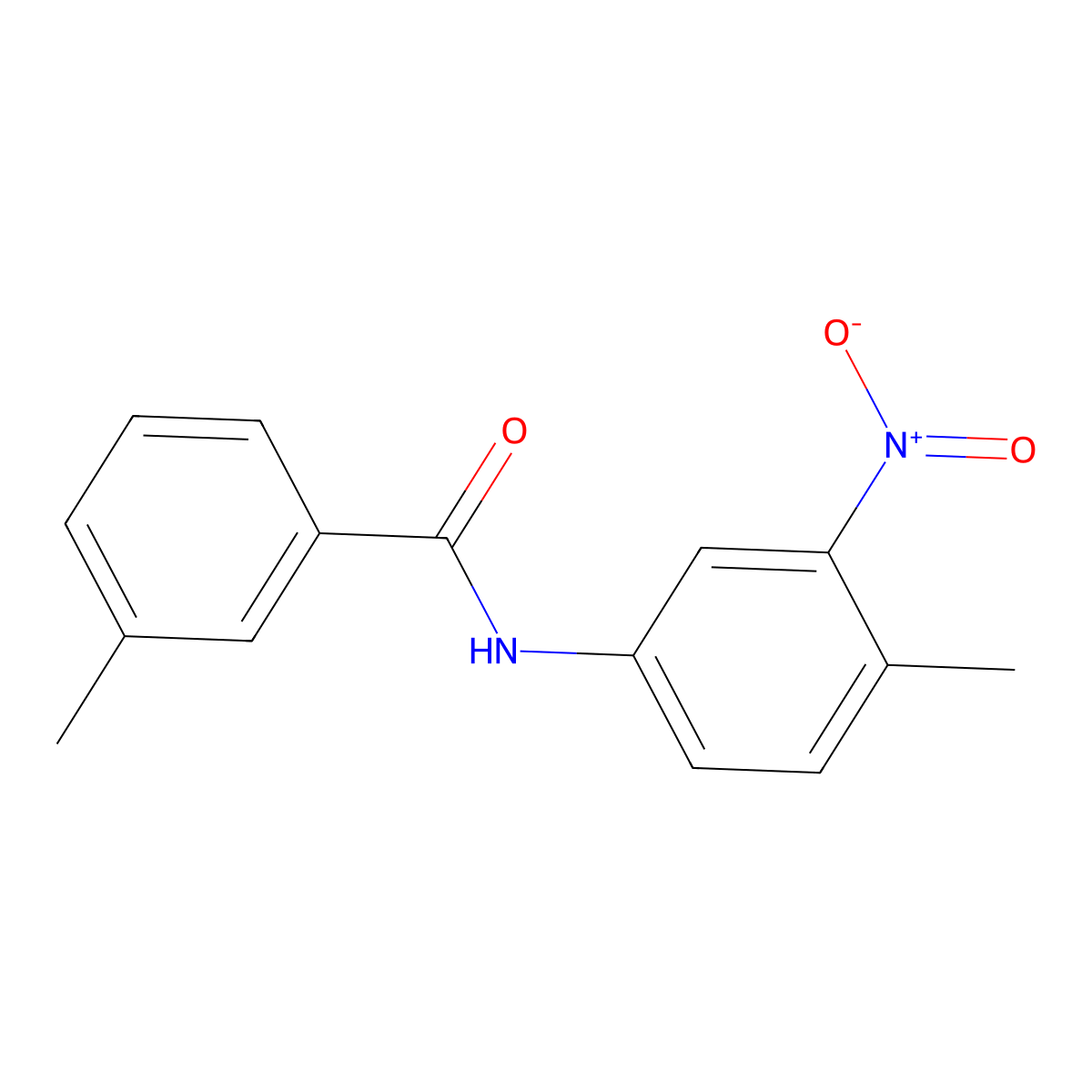 3-methyl-N-(4-methyl-3-nitrophenyl)benzamide molecular structure, CAS 304453-72-3