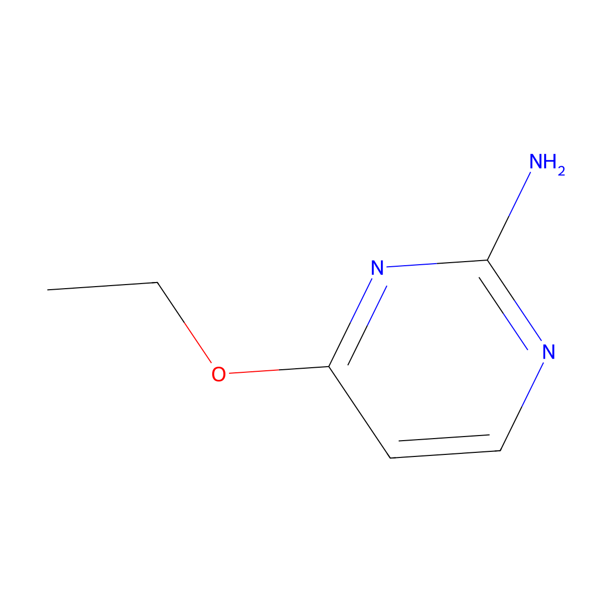 4-Ethoxypyrimidin-2-amine molecular structure, CAS 304454-19-1
