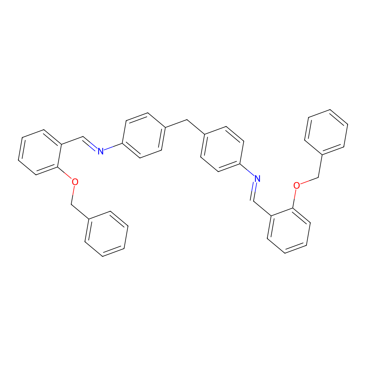 4,4'-methanediylbis(N-{(E)-[2-(benzyloxy)phenyl]methylidene}aniline) molecular structure, CAS 304454-56-6