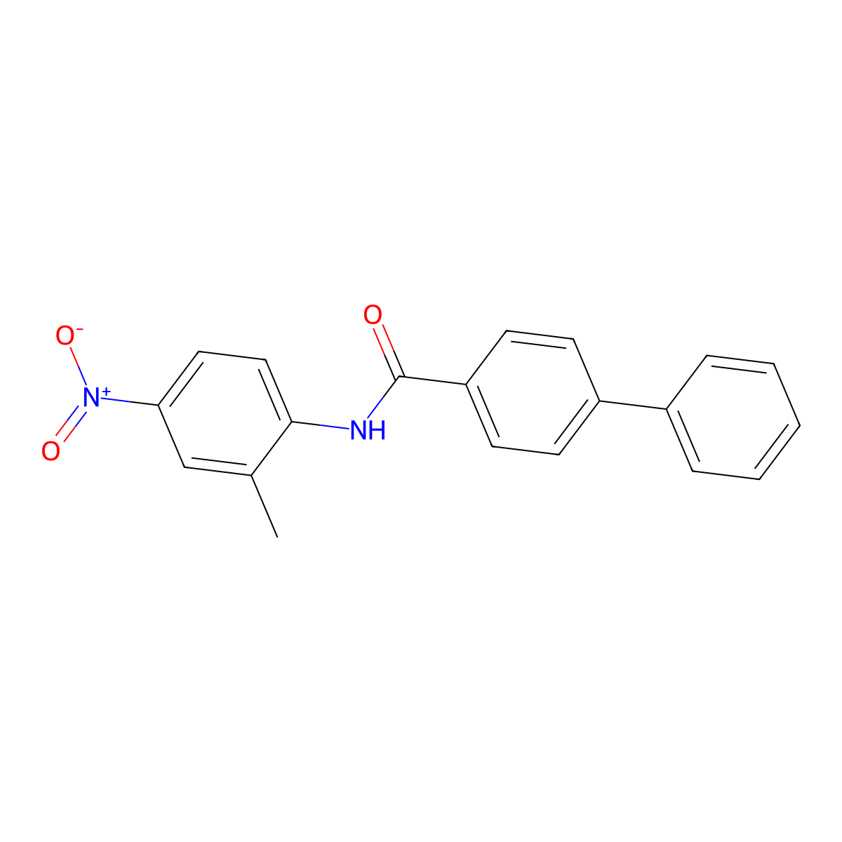 N-(2-methyl-4-nitrophenyl)-4-phenylbenzamide molecular structure, CAS 304455-07-0