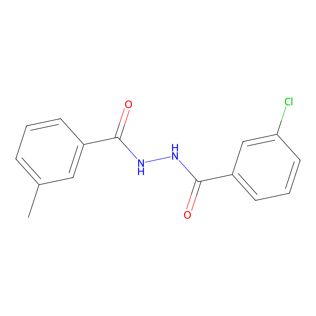 N'-(3-chlorobenzoyl)-3-methylbenzohydrazide molecular structure, CAS 304456-89-1