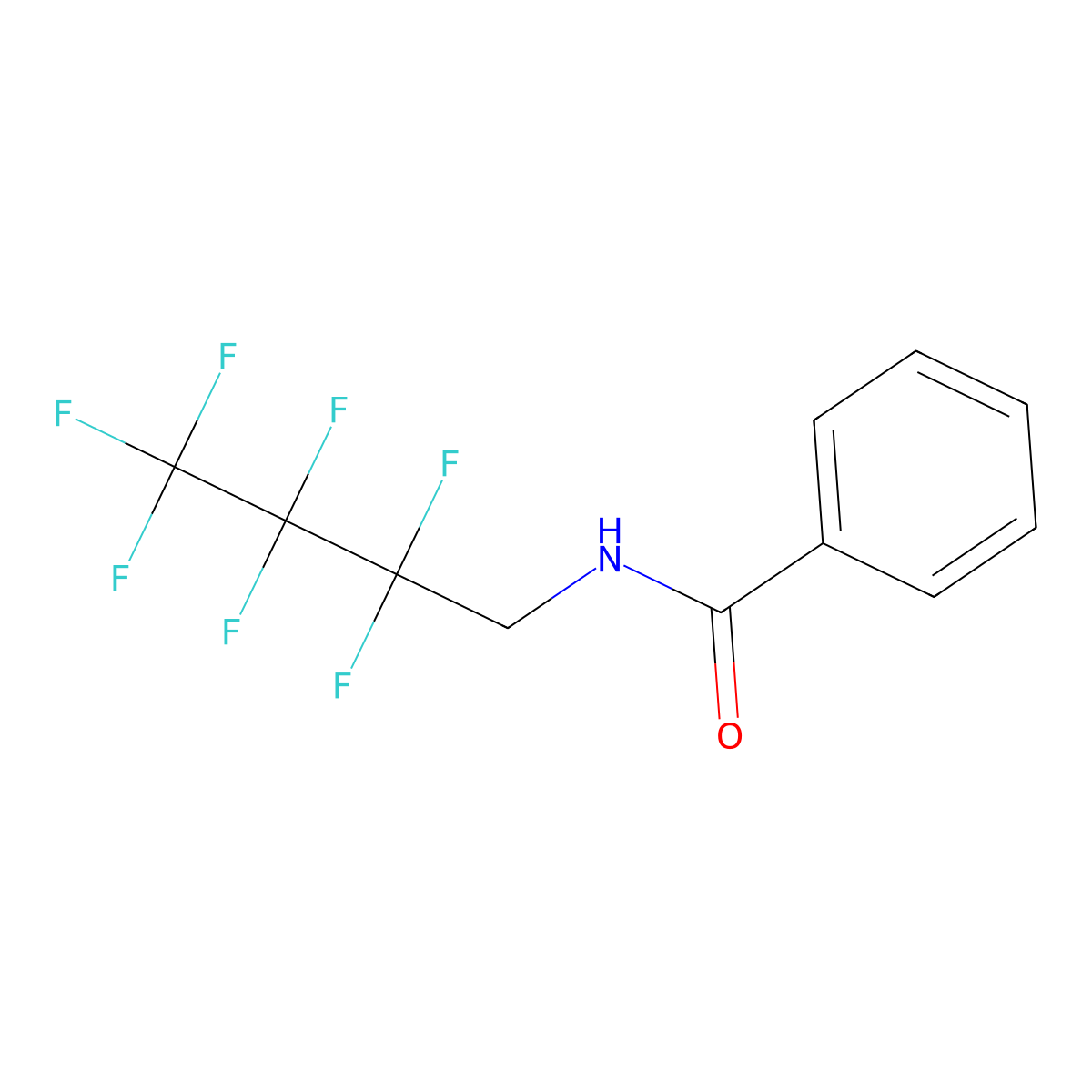 N-(2,2,3,3,4,4,4-Heptafluorobutyl)benzamide molecular structure, CAS 304458-19-3