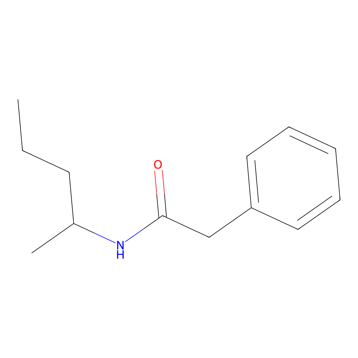 N-(pentan-2-yl)-2-phenylacetamide molecular structure, CAS 304458-37-5