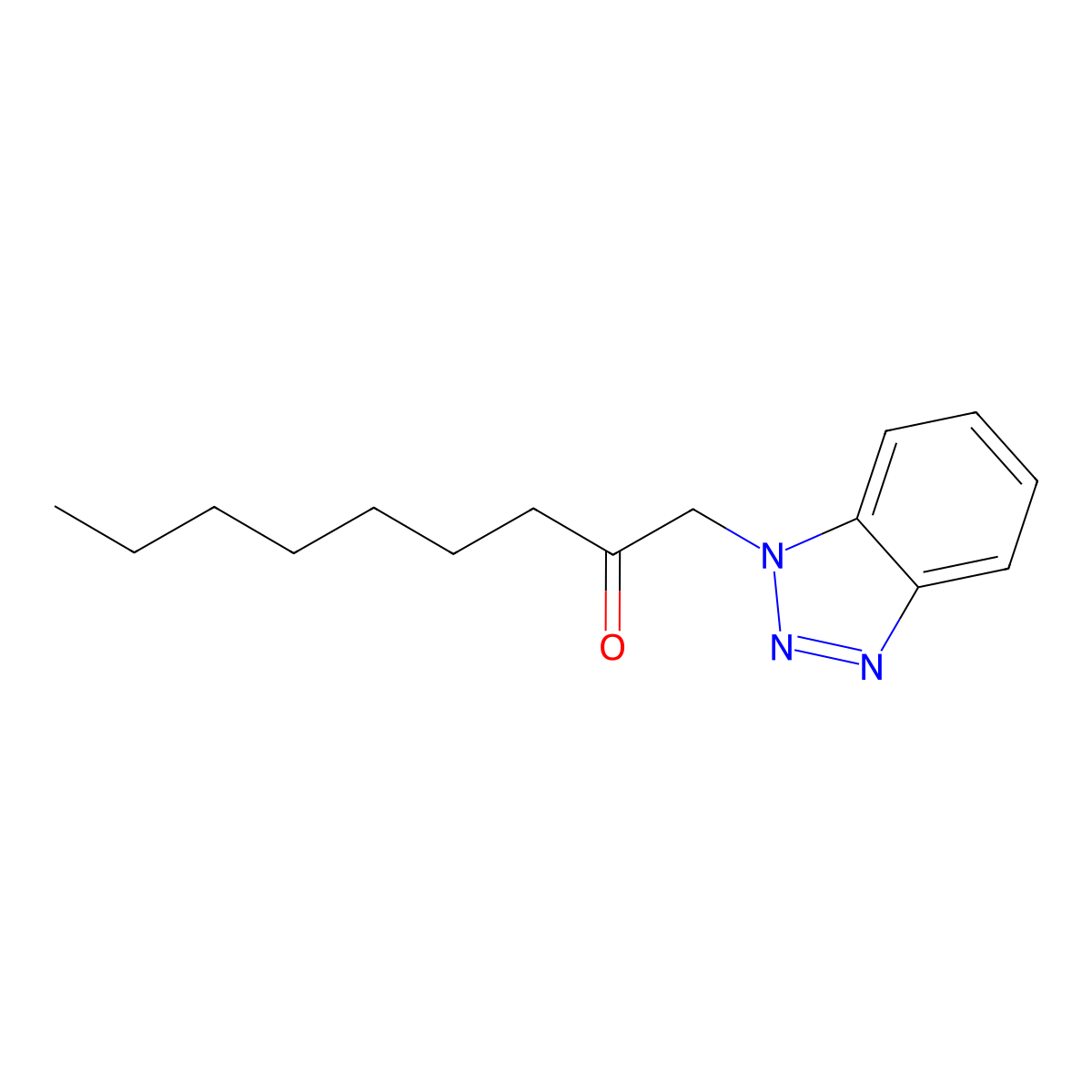 1-(1H-1,2,3-Benzotriazol-1-yl)nonan-2-one molecular structure, CAS 304459-92-5