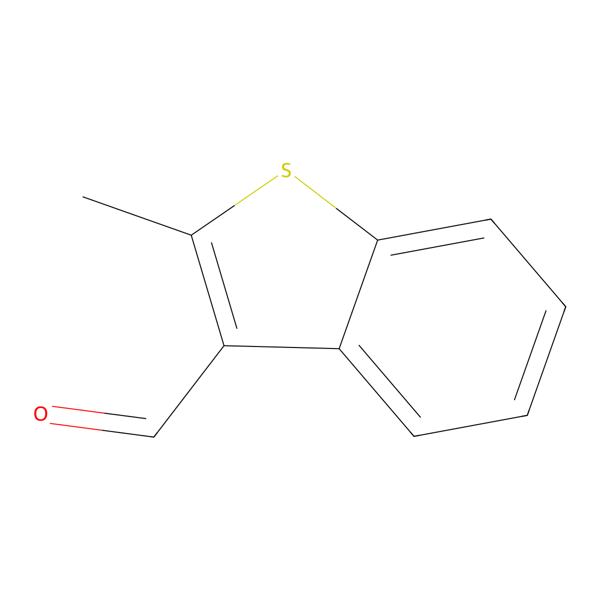2-Methyl-1-benzothiophene-3-carbaldehyde molecular structure, CAS 30446-99-2