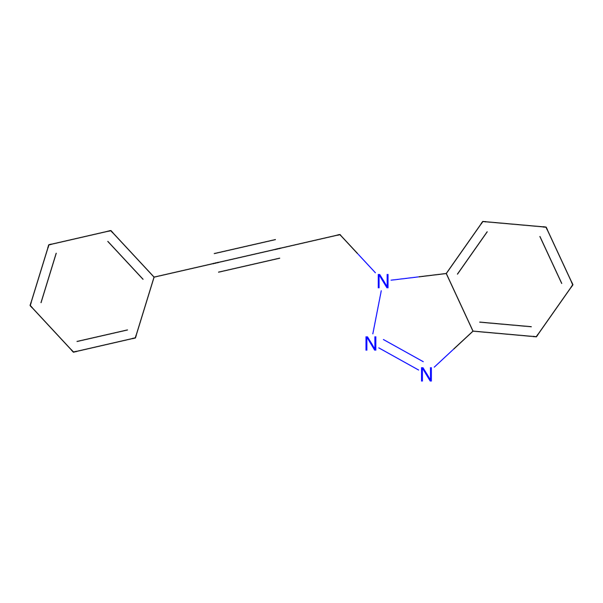 1-(3-Phenyl-2-propyn-1-yl)-1H-benzotriazole molecular structure, CAS 304460-05-7