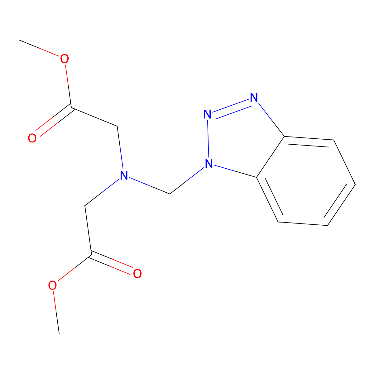 methyl 2-{[(1H-1,2,3-benzotriazol-1-yl)methyl](2-methoxy-2-oxoethyl)amino}acetate molecular structure, CAS 304460-09-1